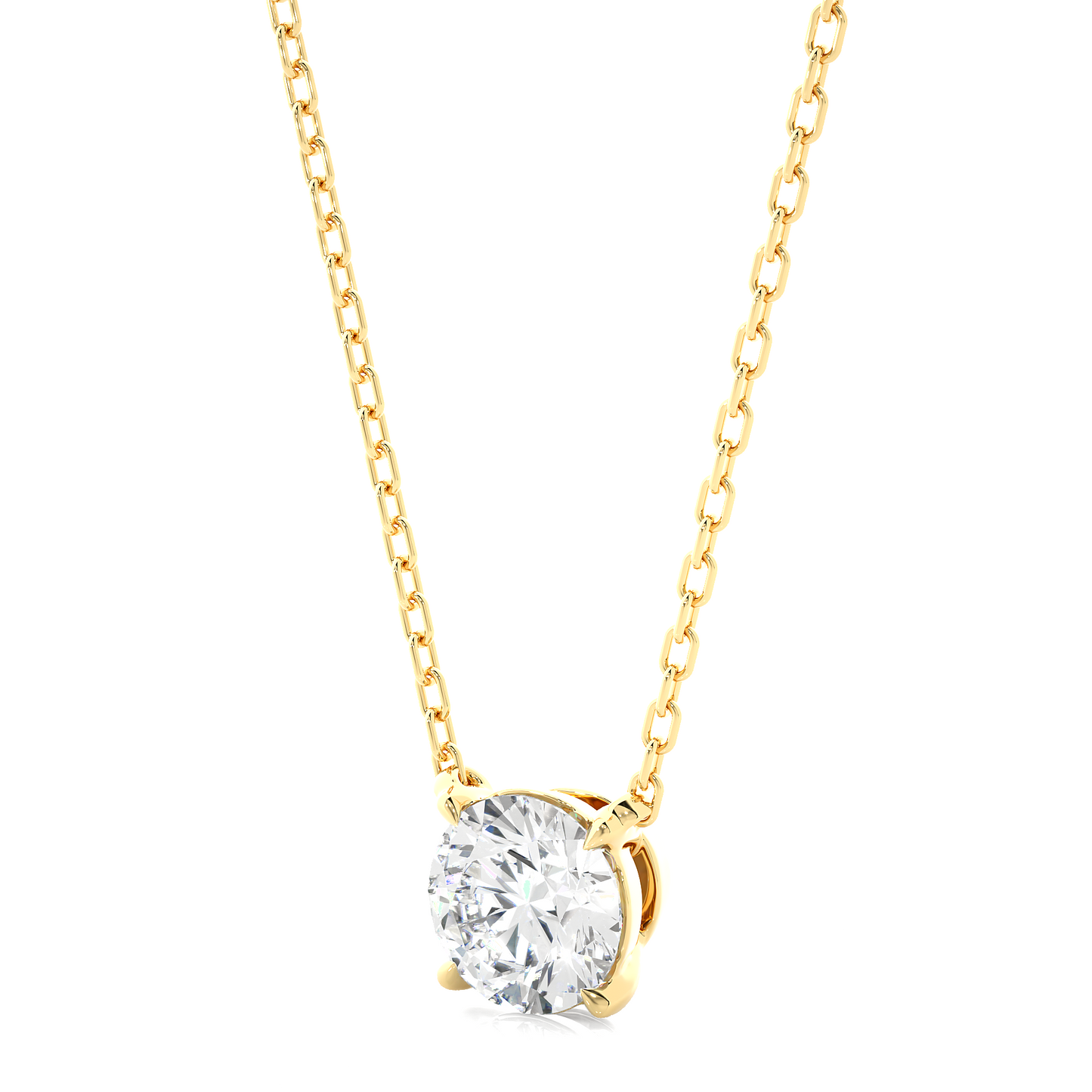 1.03 CT Round F-VS Lab Grown Diamond Solitaire Pendant/CVD Diamond Pendant/Gold Diamond Pendant/1 Ct Diamond Pendant/Solitaire Diamond Pendant/Anniversary Gift For Her/igi Certified/Ethical Diamond/Silver Pendant/Gold Pendant/CVD Diamond Pendant/EF Color Diamond/VS Clarity Diamond/Manmade Diamond/Lab Grown Diamond/Pendant Necklace/Round Cut Diamond/Pendant