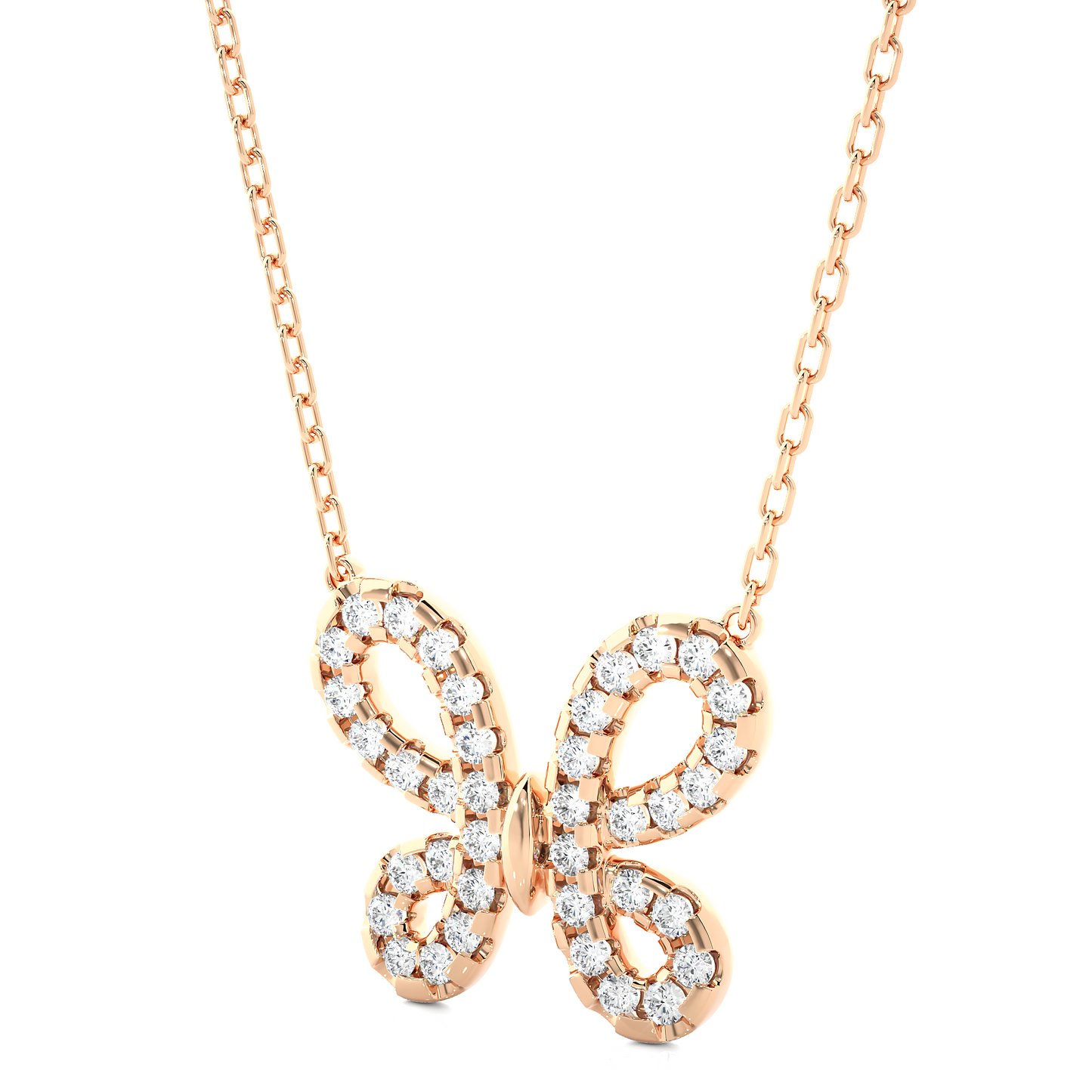0.35 CTW Round Cut Lab Grown Diamond Butterfly Symbol Pendant/CVD Diamond Pendant/Gold Diamond Pendant/1 Ct Diamond Pendant/Solitaire Diamond Pendant/Anniversary Gift For Her/igi Certified/Ethical Diamond/Silver Pendant/Gold Pendant/CVD Diamond Pendant/EF Color Diamond/VS Clarity Diamond/Manmade Diamond/Lab Grown Diamond/Pendant Necklace/Round Cut Diamond/Pendant