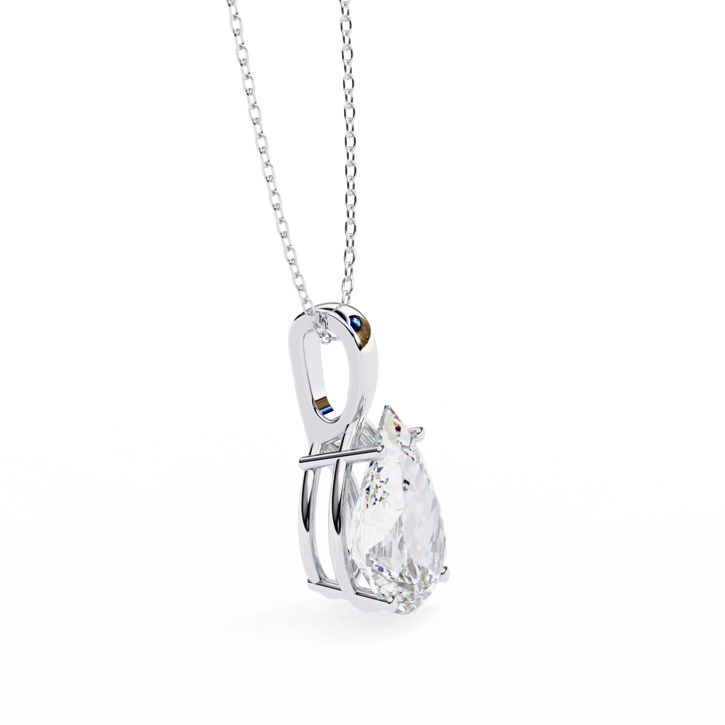 2.06 CT Pear Cut Lab Grown Diamond Four Prong Pendant/CVD Diamond Pendant/Gold Diamond Pendant/2 Ct Diamond Pendant/Solitaire Diamond Pendant/Anniversary Gift For Her/igi Certified/Ethical Diamond/Silver Pendant/Gold Pendant/CVD Diamond Pendant/E Color Diamond/VS Clarity Diamond/Manmade Diamond/Lab Grown Diamond/Pendant Necklace/Pear Cut Diamond/Pendant
