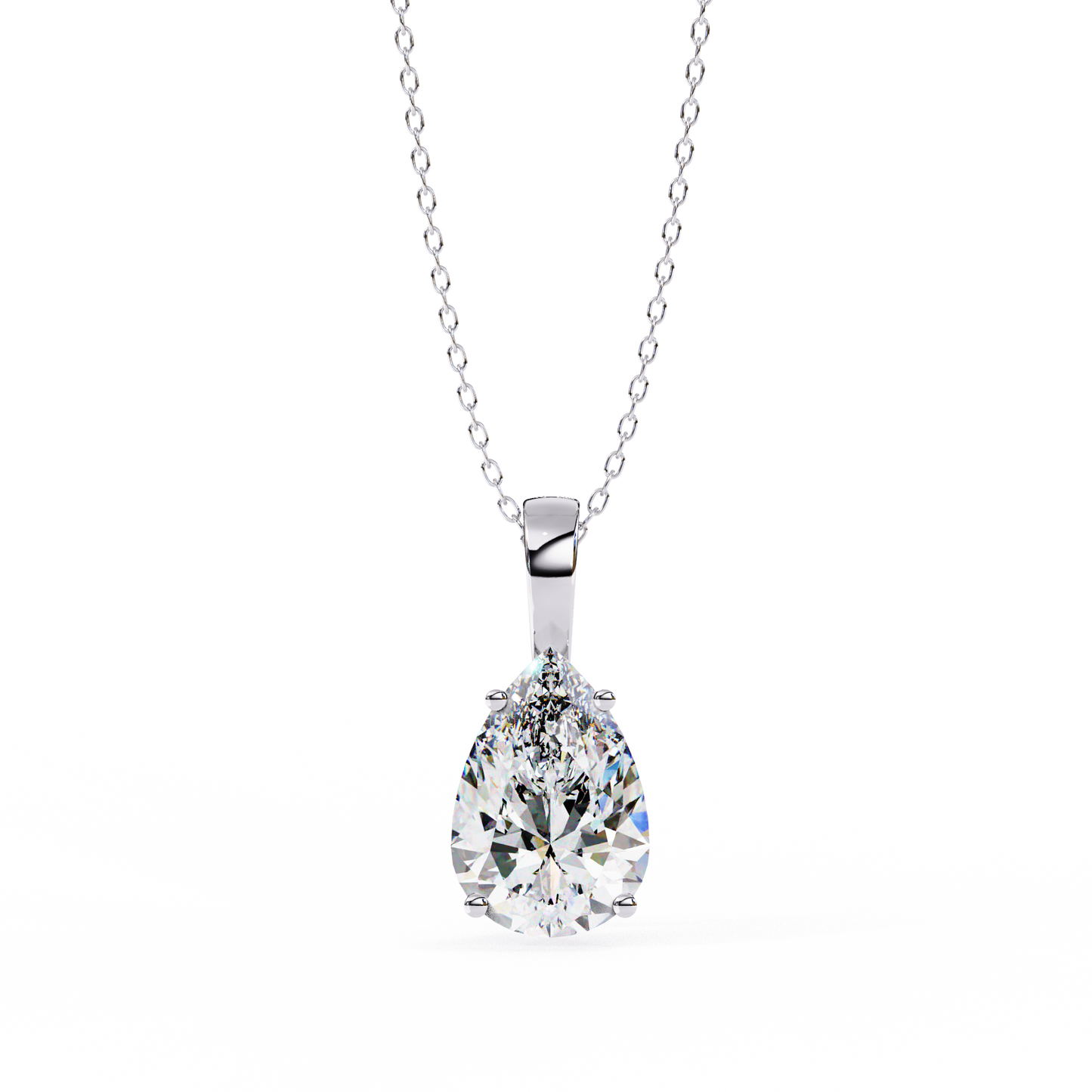 2.06 CT Pear Cut Lab Grown Diamond Four Prong Pendant/CVD Diamond Pendant/Gold Diamond Pendant/2 Ct Diamond Pendant/Solitaire Diamond Pendant/Anniversary Gift For Her/igi Certified/Ethical Diamond/Silver Pendant/Gold Pendant/CVD Diamond Pendant/E Color Diamond/VS Clarity Diamond/Manmade Diamond/Lab Grown Diamond/Pendant Necklace/Pear Cut Diamond/Pendant