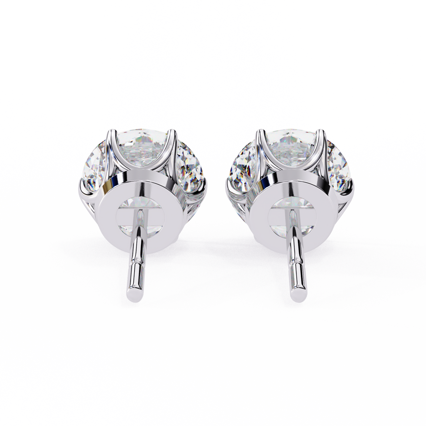 1.28 Ct Round Cut Lab Grown Diamond Rose Gold Stud Earring/Gold CVD Diamond Earring/Anniversary Gift/Solitaire Diamond Stud Earring/1 Ct Diamond Earring/Prong Setting/igi Certified/Stud Earring/Ethical Diamond/Silver Earring/Gold Earring/CVD Diamond Earring/E Color Diamond/VS Clarity Diamond/Manmade Diamond/Lab Grown Diamond/Round Cut Diamond