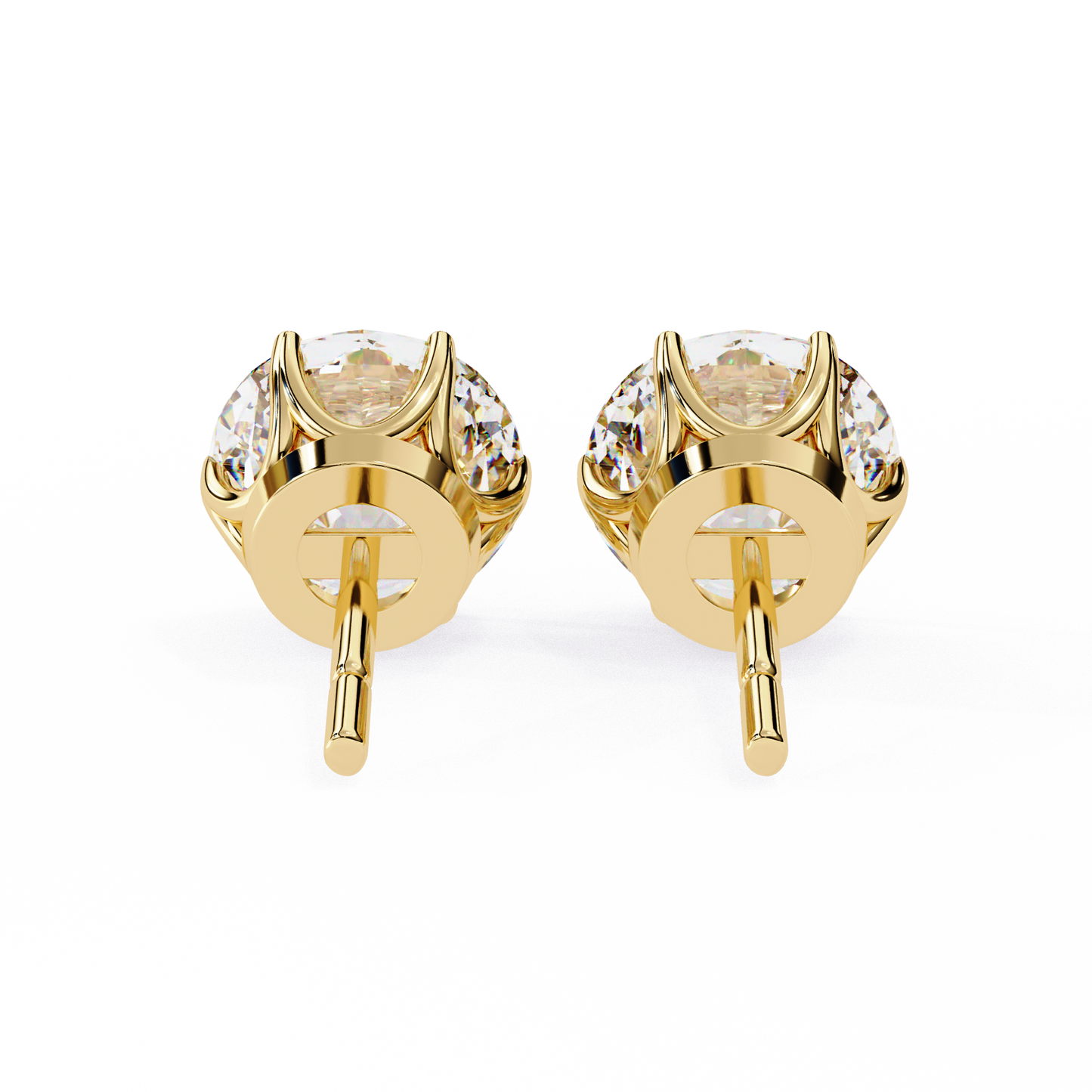 1.28 Ct Round Cut Lab Grown Diamond Rose Gold Stud Earring/Gold CVD Diamond Earring/Anniversary Gift/Solitaire Diamond Stud Earring/1 Ct Diamond Earring/Prong Setting/igi Certified/Stud Earring/Ethical Diamond/Silver Earring/Gold Earring/CVD Diamond Earring/E Color Diamond/VS Clarity Diamond/Manmade Diamond/Lab Grown Diamond/Round Cut Diamond