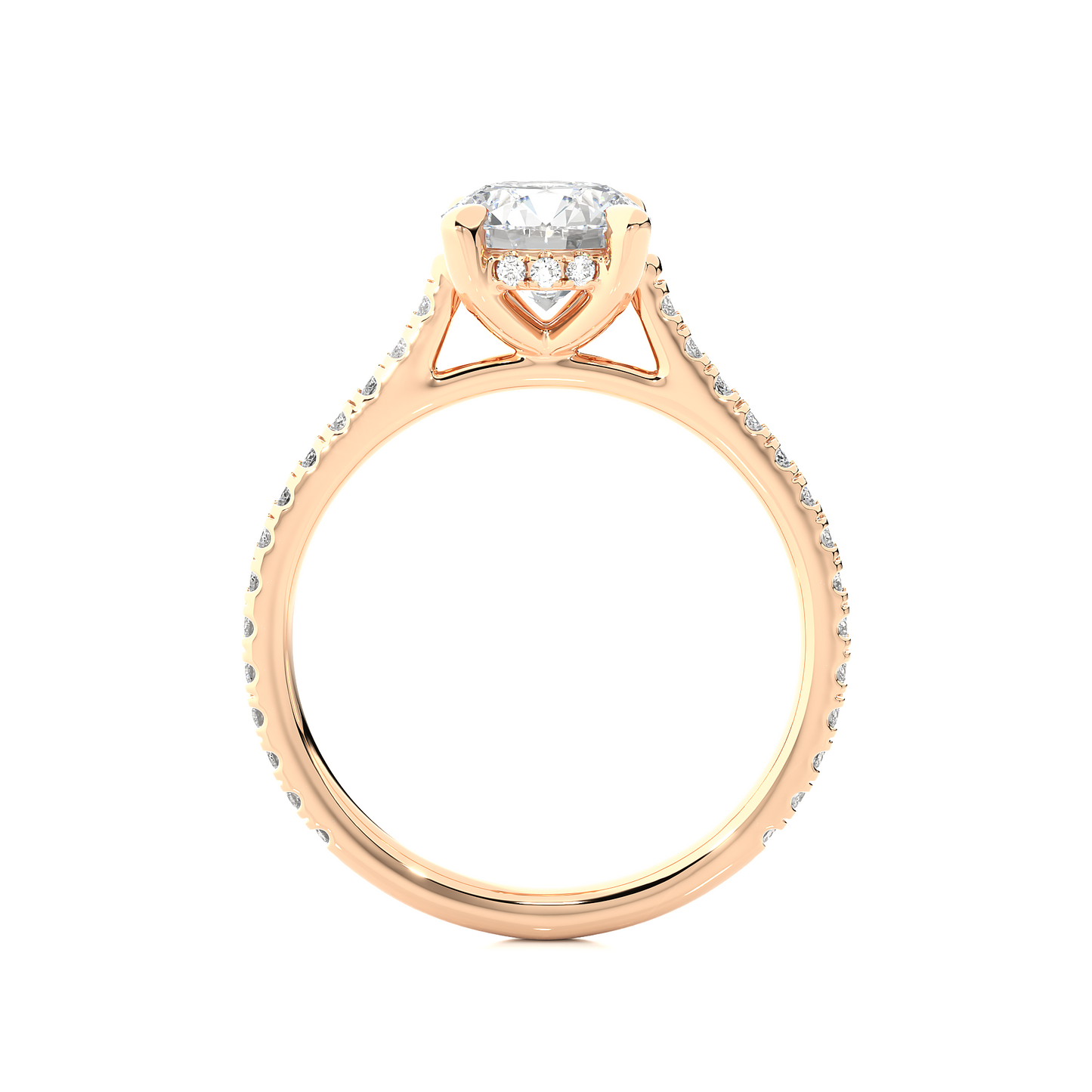 1.75 Ct Round Cut E/VS1 Lab Grown Diamond Gold Engagement Ring/Wedding Ring/E Color/VS Clarity/1 Ct Diamond Ring/CVD Diamond Ring/Round Cut Diamond/Round Diamond Side Stone/Prong Set/Pave Set/10k Gold/14k Gold/18k Gold/Yellow Gold/White Gold/Rose Gold/Anniversary Gift