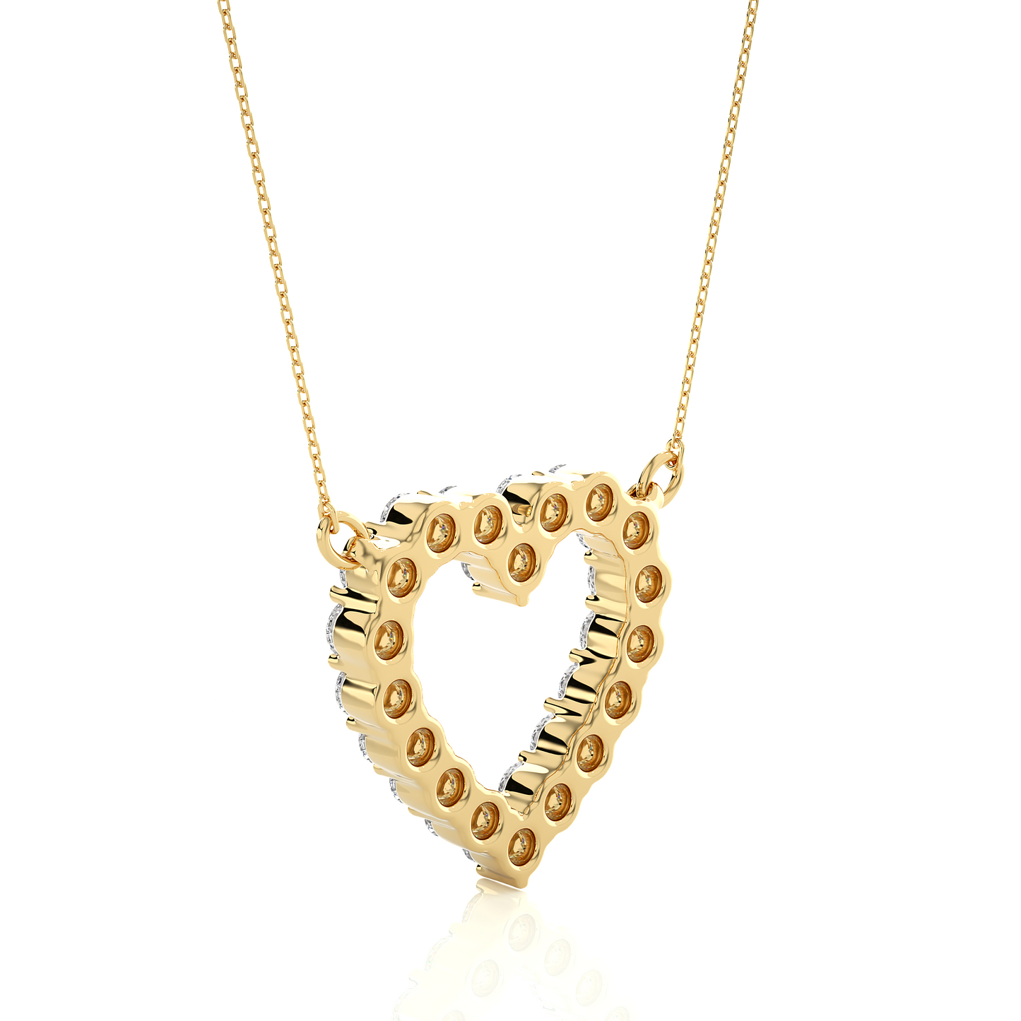 Mini Heart Necklace/Gold Diamond Pendant/1 Ct Diamond Pendant/Solitaire Diamond Pendant/Anniversary Gift For Her/igi Certified/Ethical Diamond/Silver Pendant/Gold Pendant/F Color Diamond/VS Clarity Diamond/Manmade Diamond/Lab Grown Diamond/Pendant Necklace/Round Cut Diamond/Pendant