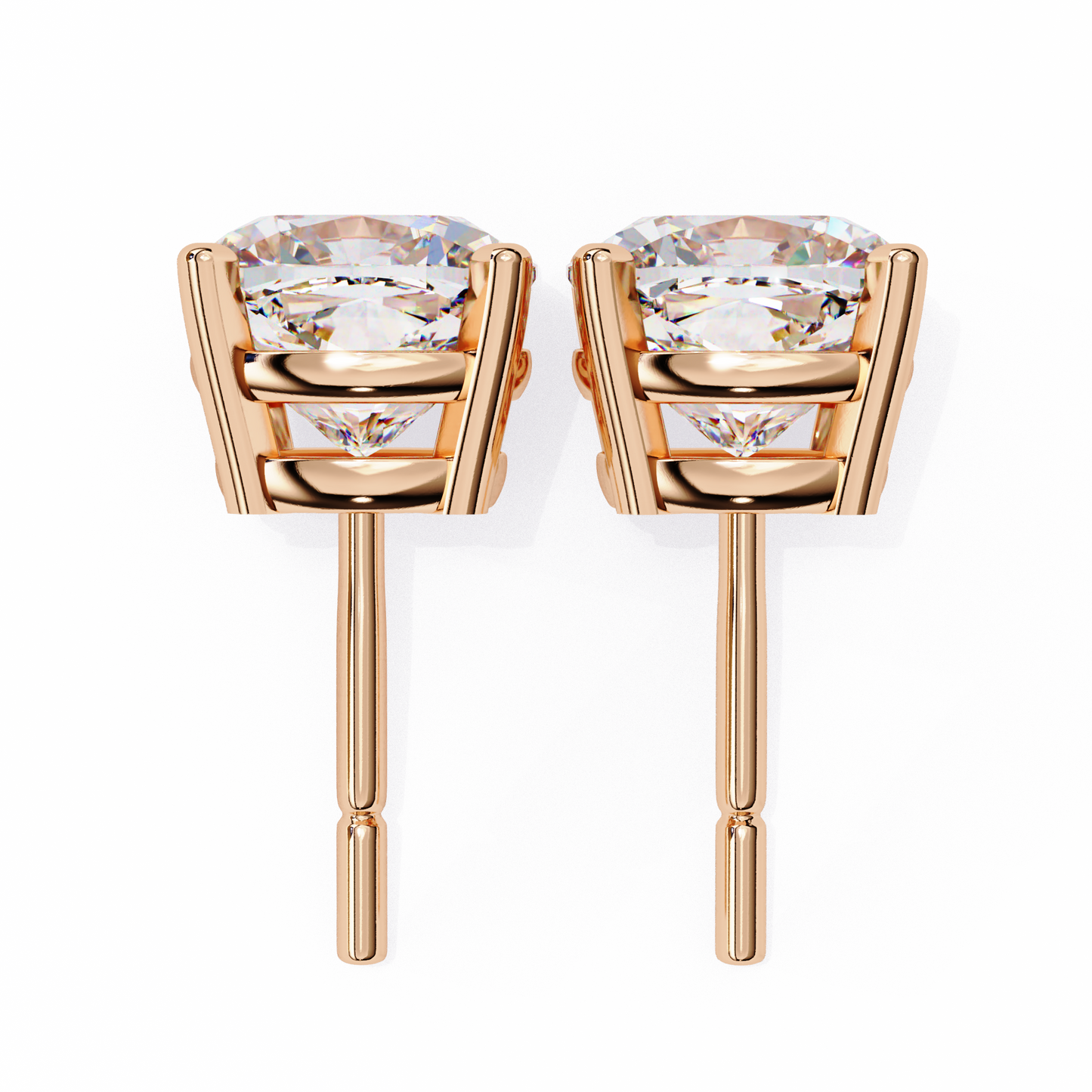 1.17 Ct Cushion Cut Lab Grown Diamond Prong Stud Earring/Gold CVD Diamond Earring/Anniversary Gift/Solitaire Diamond Stud Earring/1 Ct Diamond Earring/Prong Setting/igi Certified/Stud Earring/Ethical Diamond/Silver Earring/Gold Earring/CVD Diamond Earring/E Color Diamond/VS Clarity Diamond/Manmade Diamond/Lab Grown Diamond/Cushion Cut Diamond
