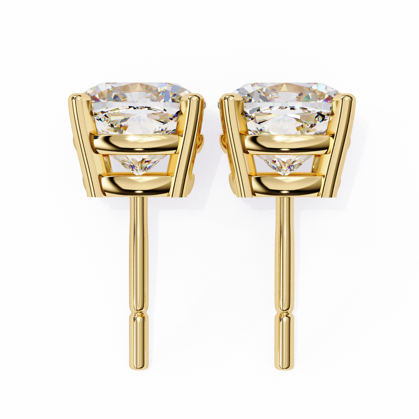 1.17 Ct Cushion Cut Lab Grown Diamond Prong Stud Earring/Gold CVD Diamond Earring/Anniversary Gift/Solitaire Diamond Stud Earring/1 Ct Diamond Earring/Prong Setting/igi Certified/Stud Earring/Ethical Diamond/Silver Earring/Gold Earring/CVD Diamond Earring/E Color Diamond/VS Clarity Diamond/Manmade Diamond/Lab Grown Diamond/Cushion Cut Diamond