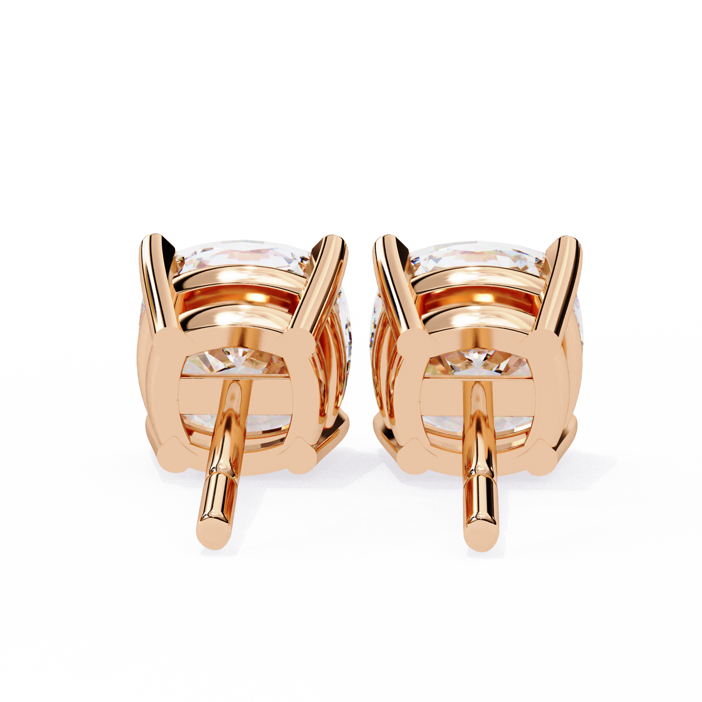 1.17 Ct Cushion Cut Lab Grown Diamond Prong Stud Earring/Gold CVD Diamond Earring/Anniversary Gift/Solitaire Diamond Stud Earring/1 Ct Diamond Earring/Prong Setting/igi Certified/Stud Earring/Ethical Diamond/Silver Earring/Gold Earring/CVD Diamond Earring/E Color Diamond/VS Clarity Diamond/Manmade Diamond/Lab Grown Diamond/Cushion Cut Diamond