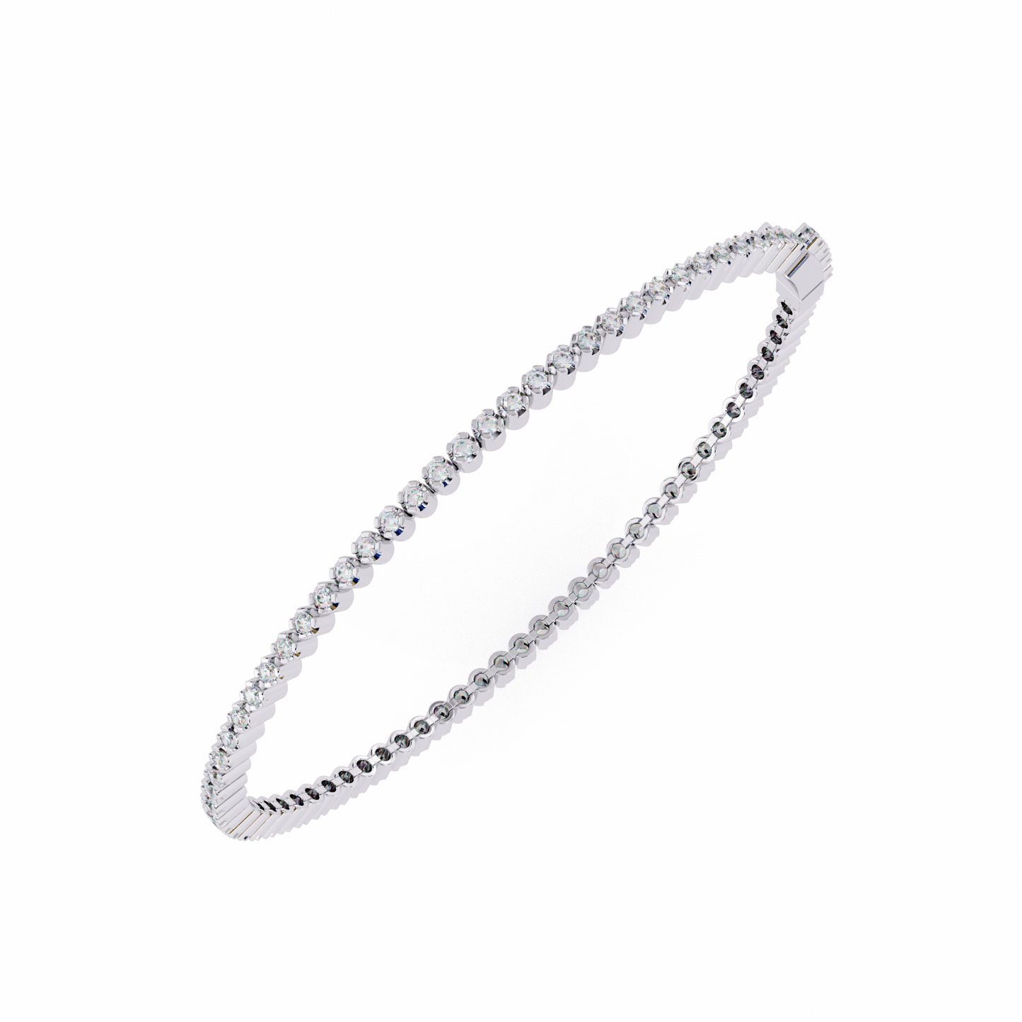 2.26 CTW Round Cut Lab Grown Diamond Bezel Tennis Bracelet/Gold Diamond Bracelet/2 CTW Diamond Bracelet/Solitaire Diamond Bracelet/Anniversary Gift For Her/igi Certified/Ethical Diamond/Silver Bracelet/Gold Bracelet/EF Color Diamond/VS Clarity Diamond/Manmade Diamond/Lab Grown Diamond/Round Cut Diamond/Bracelet