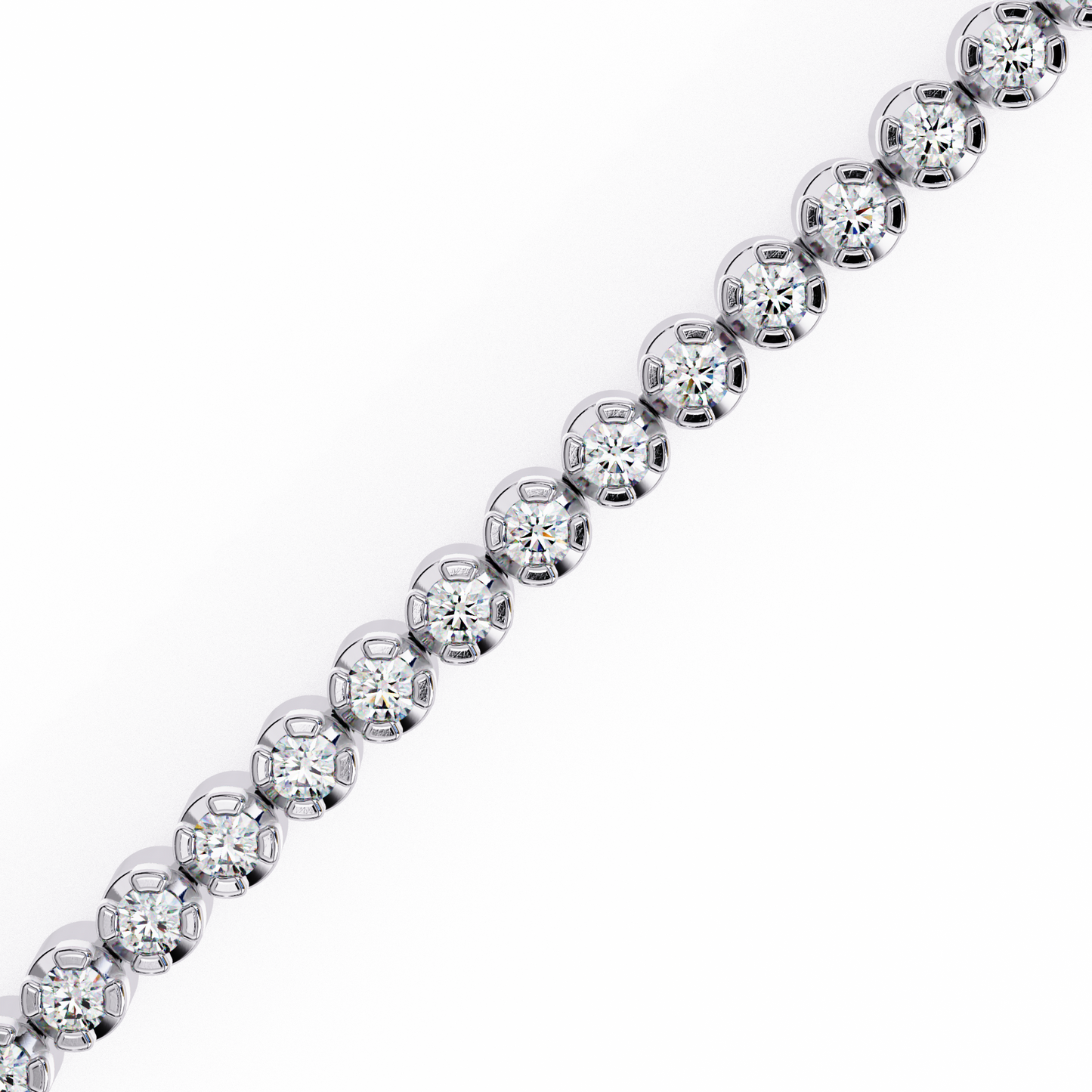 2.26 CTW Round Cut Lab Grown Diamond Bezel Tennis Bracelet/Gold Diamond Bracelet/2 CTW Diamond Bracelet/Solitaire Diamond Bracelet/Anniversary Gift For Her/igi Certified/Ethical Diamond/Silver Bracelet/Gold Bracelet/EF Color Diamond/VS Clarity Diamond/Manmade Diamond/Lab Grown Diamond/Round Cut Diamond/Bracelet