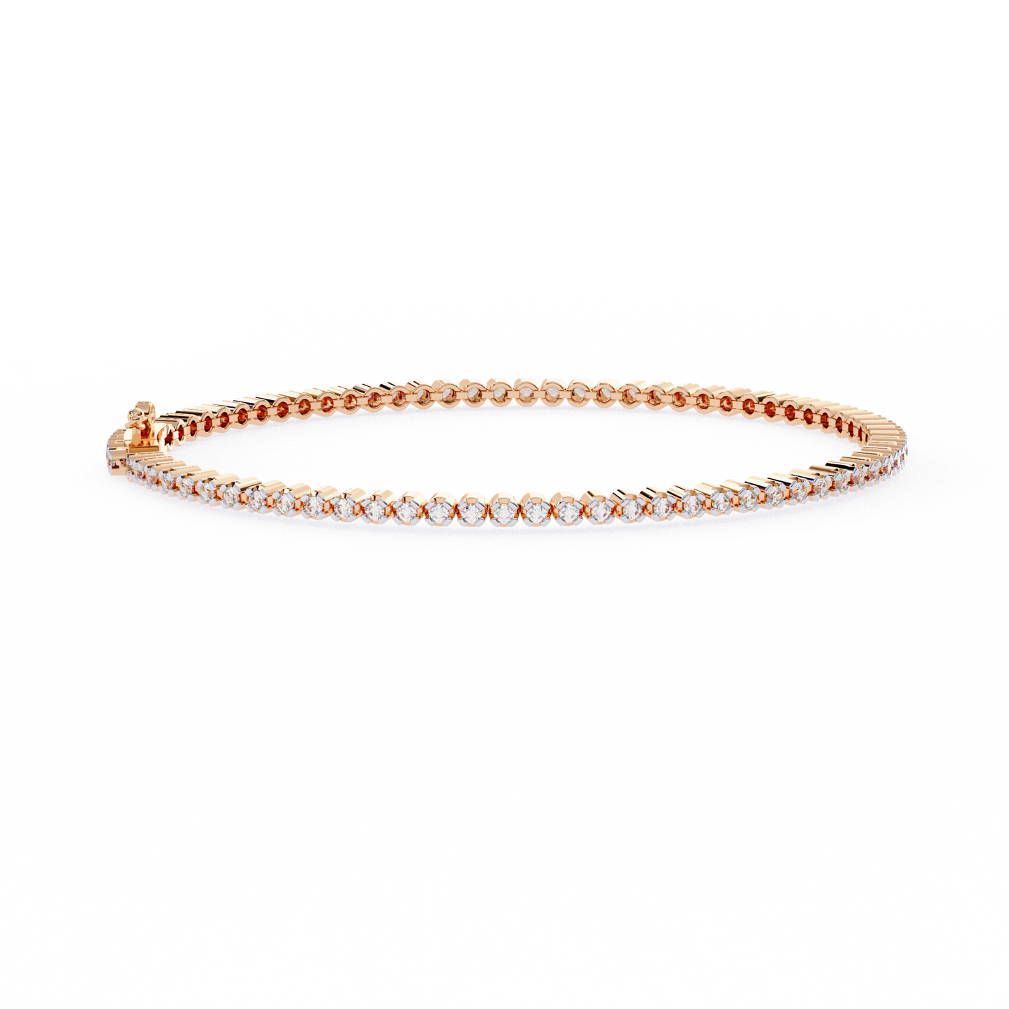 2.26 CTW Round Cut Lab Grown Diamond Bezel Tennis Bracelet/Gold Diamond Bracelet/2 CTW Diamond Bracelet/Solitaire Diamond Bracelet/Anniversary Gift For Her/igi Certified/Ethical Diamond/Silver Bracelet/Gold Bracelet/EF Color Diamond/VS Clarity Diamond/Manmade Diamond/Lab Grown Diamond/Round Cut Diamond/Bracelet