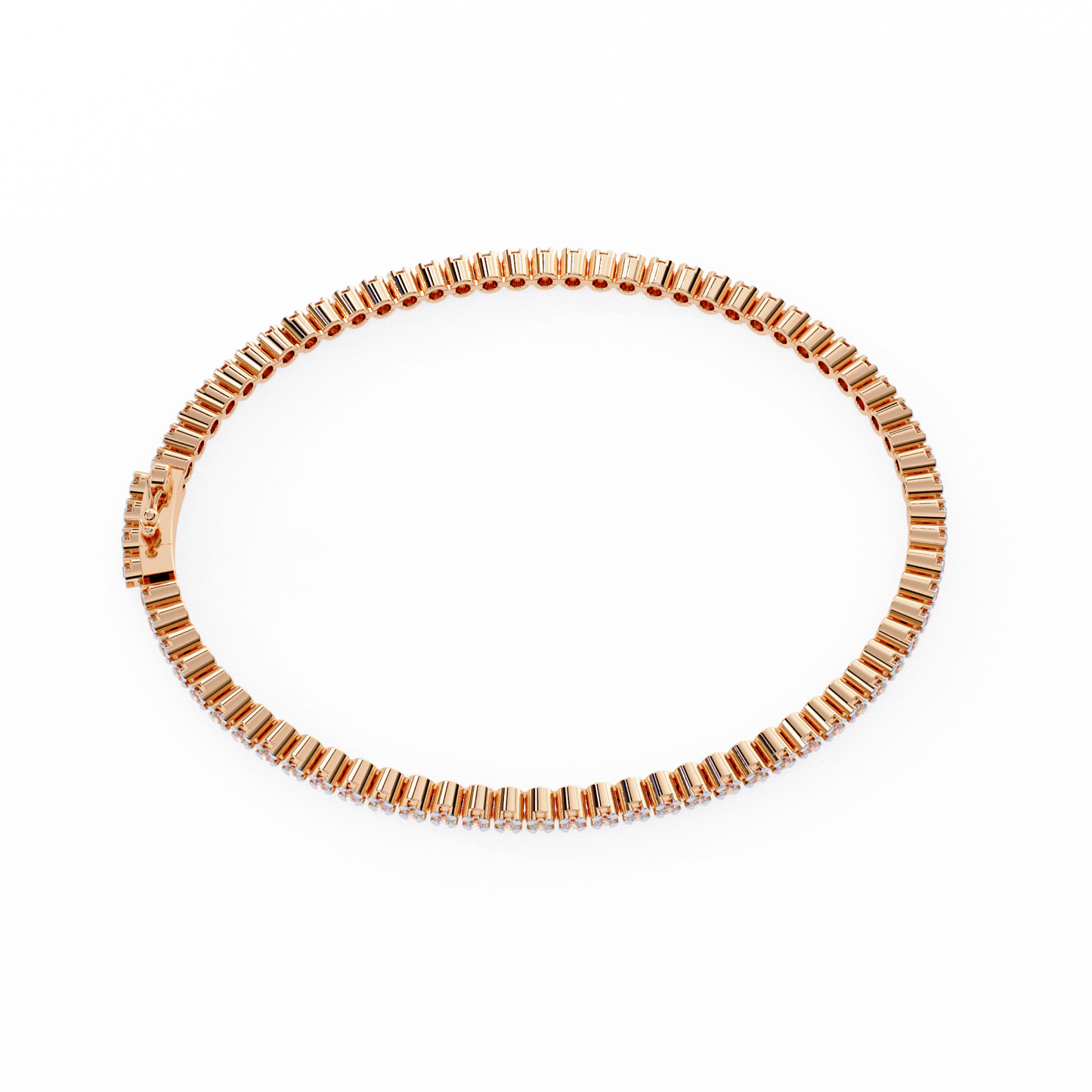 2.26 CTW Round Cut Lab Grown Diamond Bezel Tennis Bracelet/Gold Diamond Bracelet/2 CTW Diamond Bracelet/Solitaire Diamond Bracelet/Anniversary Gift For Her/igi Certified/Ethical Diamond/Silver Bracelet/Gold Bracelet/EF Color Diamond/VS Clarity Diamond/Manmade Diamond/Lab Grown Diamond/Round Cut Diamond/Bracelet