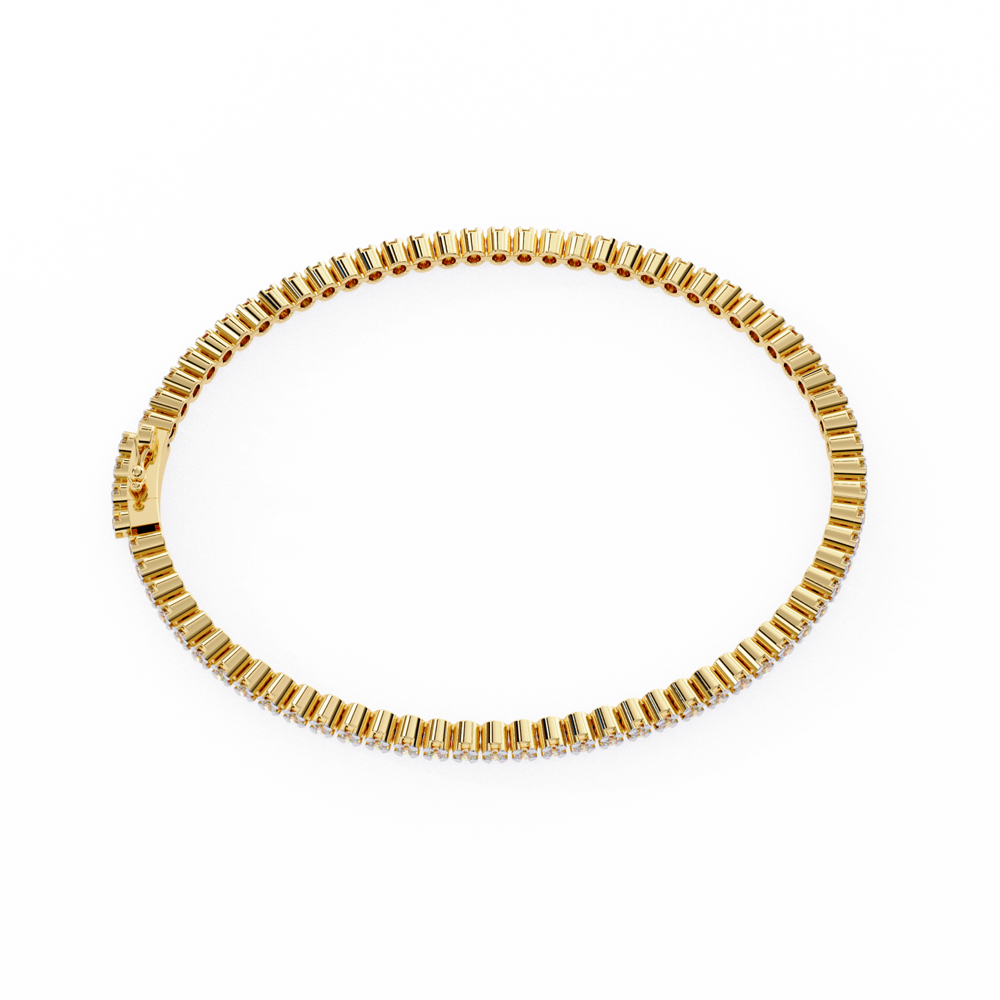 2.26 CTW Round Cut Lab Grown Diamond Bezel Tennis Bracelet/Gold Diamond Bracelet/2 CTW Diamond Bracelet/Solitaire Diamond Bracelet/Anniversary Gift For Her/igi Certified/Ethical Diamond/Silver Bracelet/Gold Bracelet/EF Color Diamond/VS Clarity Diamond/Manmade Diamond/Lab Grown Diamond/Round Cut Diamond/Bracelet