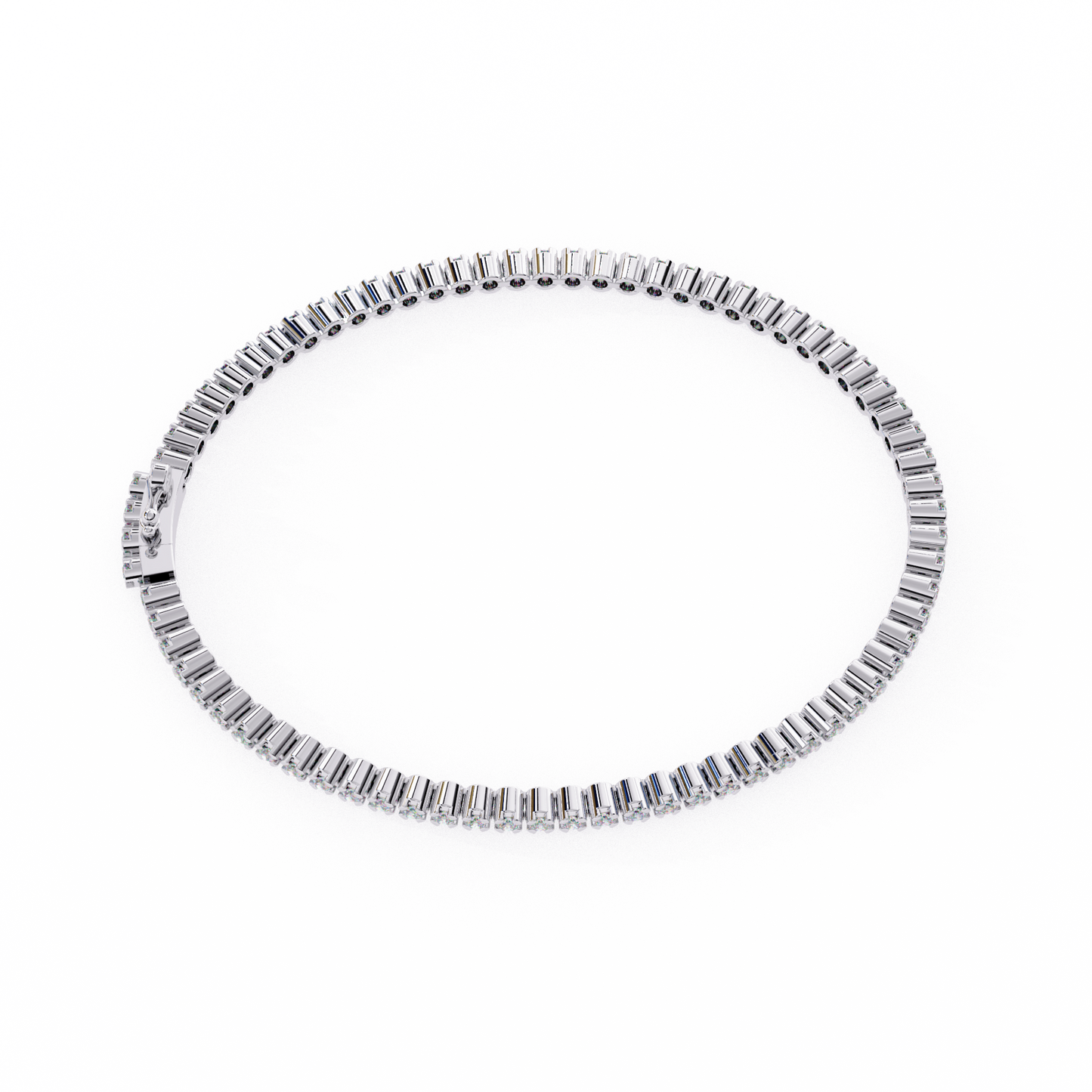 2.26 CTW Round Cut Lab Grown Diamond Bezel Tennis Bracelet/Gold Diamond Bracelet/2 CTW Diamond Bracelet/Solitaire Diamond Bracelet/Anniversary Gift For Her/igi Certified/Ethical Diamond/Silver Bracelet/Gold Bracelet/EF Color Diamond/VS Clarity Diamond/Manmade Diamond/Lab Grown Diamond/Round Cut Diamond/Bracelet
