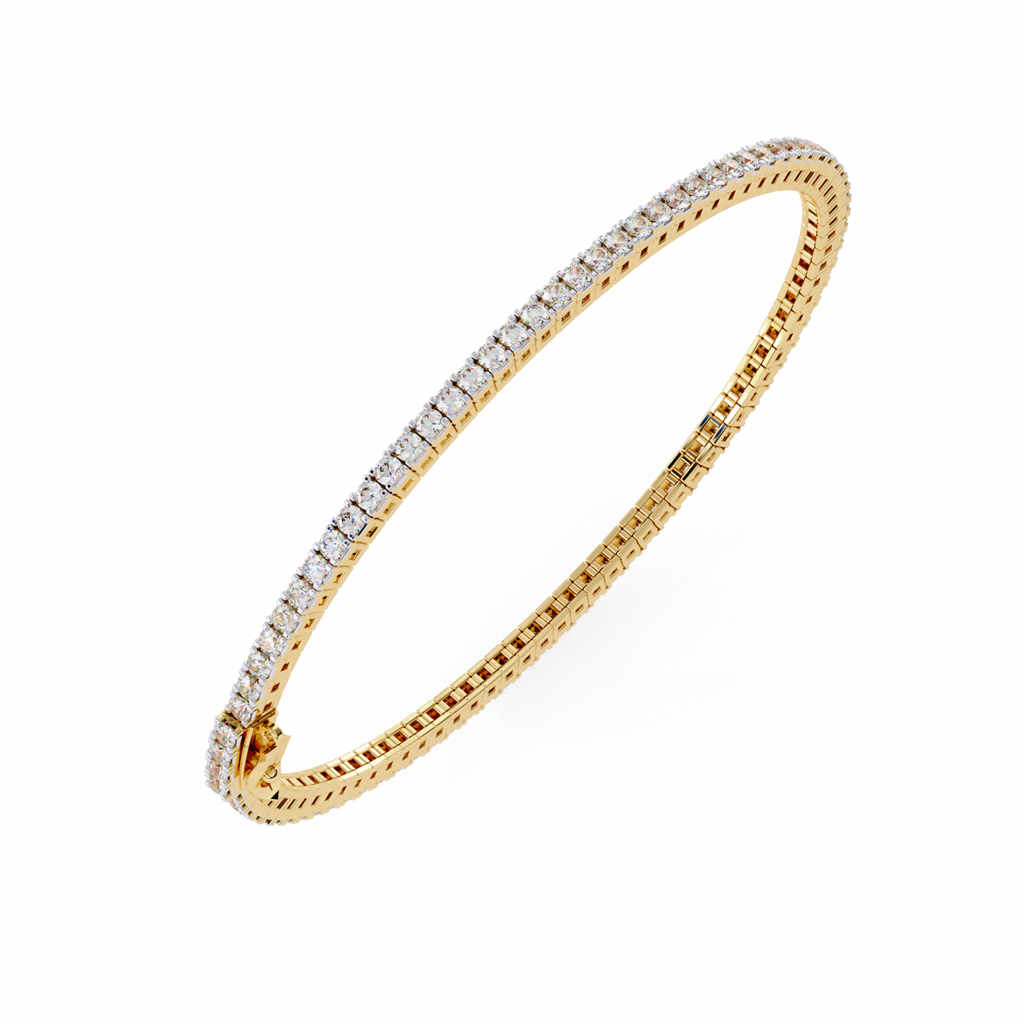 Elegant Tennis Diamond Bracelet/Gold Diamond Bangle/1 CTW Diamond Bracelet/Solitaire Diamond Bracelet Bangle/Anniversary Gift For Her/igi Certified/Ethical Diamond/Silver Bracelet/Gold Bracelet/EF Color Diamond/VS Clarity Diamond/Manmade Diamond/Lab Grown Diamond/Round Cut Diamond/Bracelet