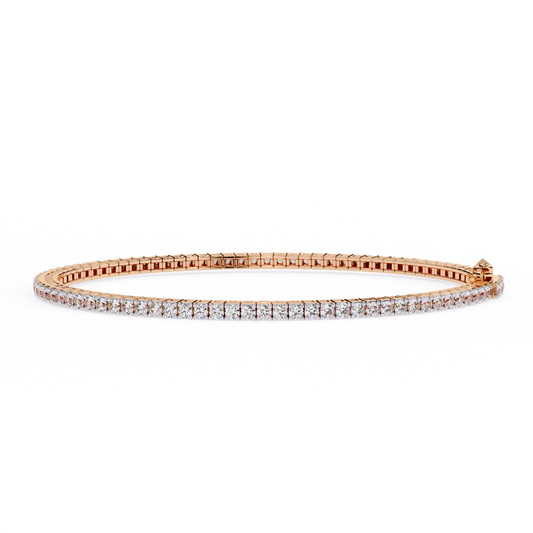 Elegant Tennis Diamond Bracelet/Gold Diamond Bangle/1 CTW Diamond Bracelet/Solitaire Diamond Bracelet Bangle/Anniversary Gift For Her/igi Certified/Ethical Diamond/Silver Bracelet/Gold Bracelet/EF Color Diamond/VS Clarity Diamond/Manmade Diamond/Lab Grown Diamond/Round Cut Diamond/Bracelet