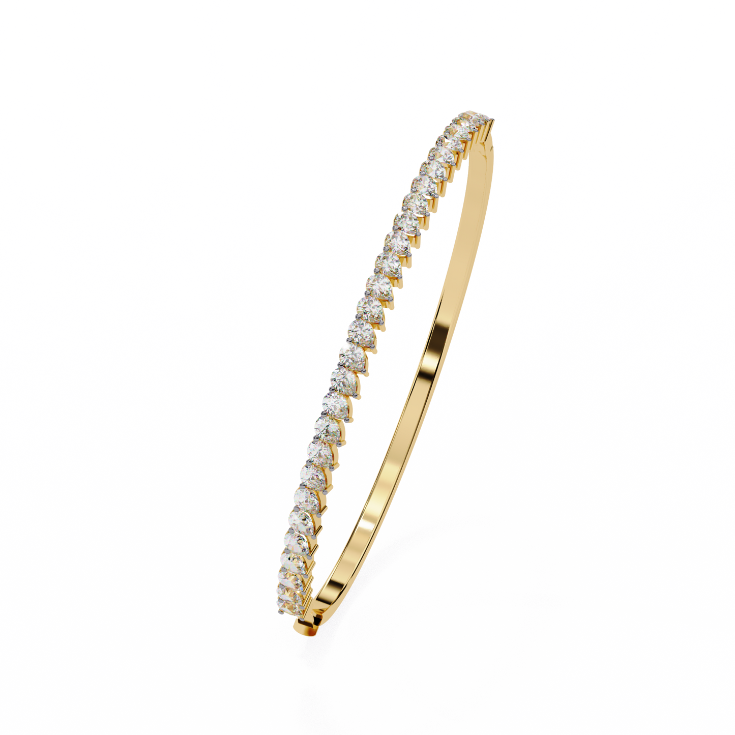 The Classic Diamond Bangle/Gold Diamond Bracelet/1 CTW Diamond Bracelet/Solitaire Diamond Bracelet/Anniversary Gift For Her/igi Certified/Ethical Diamond/Silver Bracelet/Gold Bracelet/EF Color Diamond/VS Clarity Diamond/Manmade Diamond/Lab Grown Diamond/Round Cut Diamond/Bracelet