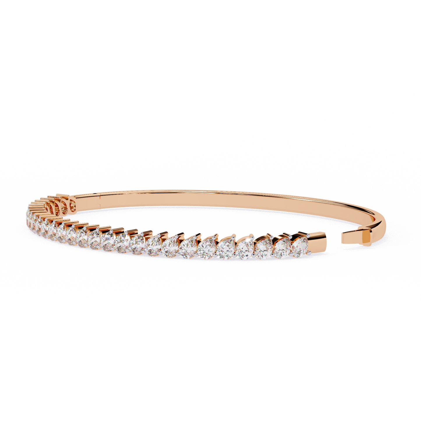 The Classic Diamond Bangle/Gold Diamond Bracelet/1 CTW Diamond Bracelet/Solitaire Diamond Bracelet/Anniversary Gift For Her/igi Certified/Ethical Diamond/Silver Bracelet/Gold Bracelet/EF Color Diamond/VS Clarity Diamond/Manmade Diamond/Lab Grown Diamond/Round Cut Diamond/Bracelet