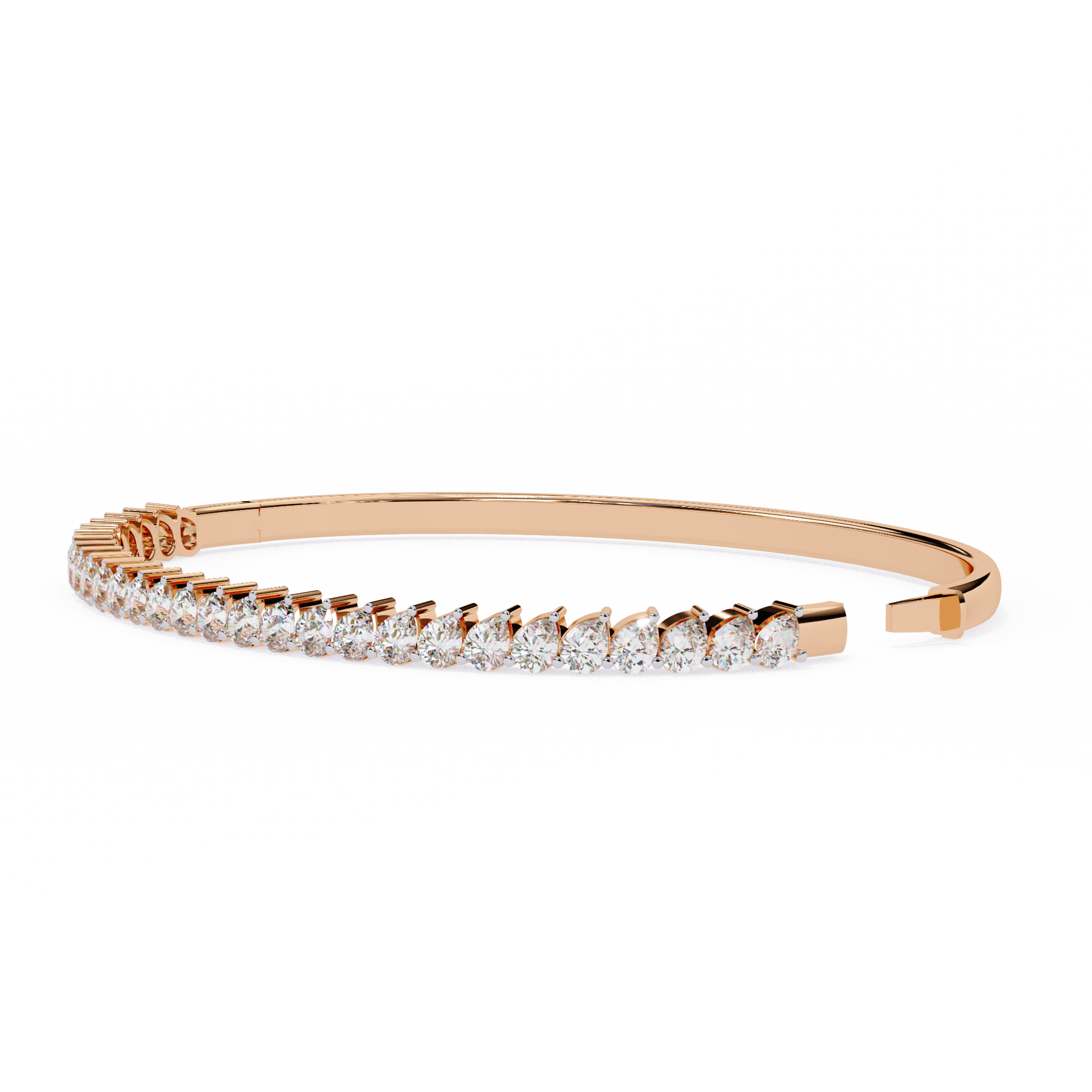 The Classic Diamond Bangle/Gold Diamond Bracelet/1 CTW Diamond Bracelet/Solitaire Diamond Bracelet/Anniversary Gift For Her/igi Certified/Ethical Diamond/Silver Bracelet/Gold Bracelet/EF Color Diamond/VS Clarity Diamond/Manmade Diamond/Lab Grown Diamond/Round Cut Diamond/Bracelet