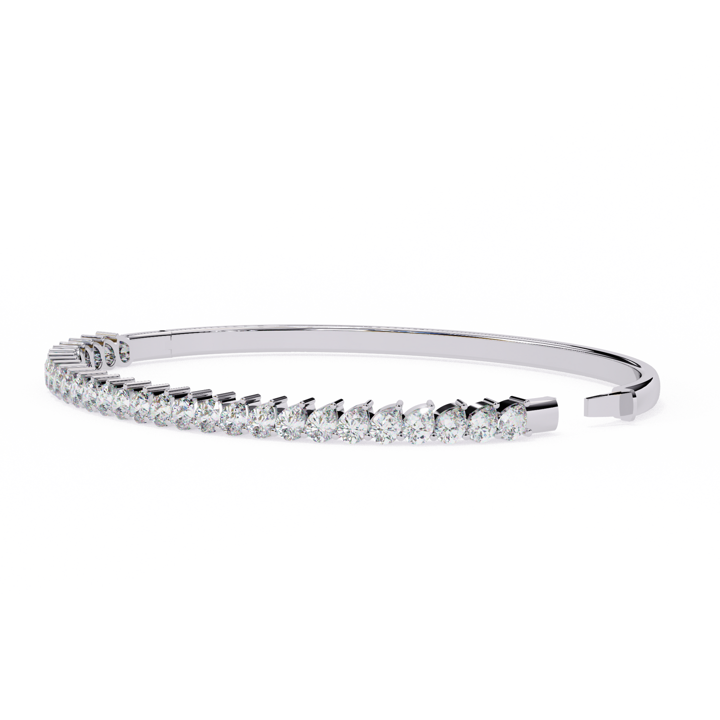 The Classic Diamond Bangle/Gold Diamond Bracelet/1 CTW Diamond Bracelet/Solitaire Diamond Bracelet/Anniversary Gift For Her/igi Certified/Ethical Diamond/Silver Bracelet/Gold Bracelet/EF Color Diamond/VS Clarity Diamond/Manmade Diamond/Lab Grown Diamond/Round Cut Diamond/Bracelet