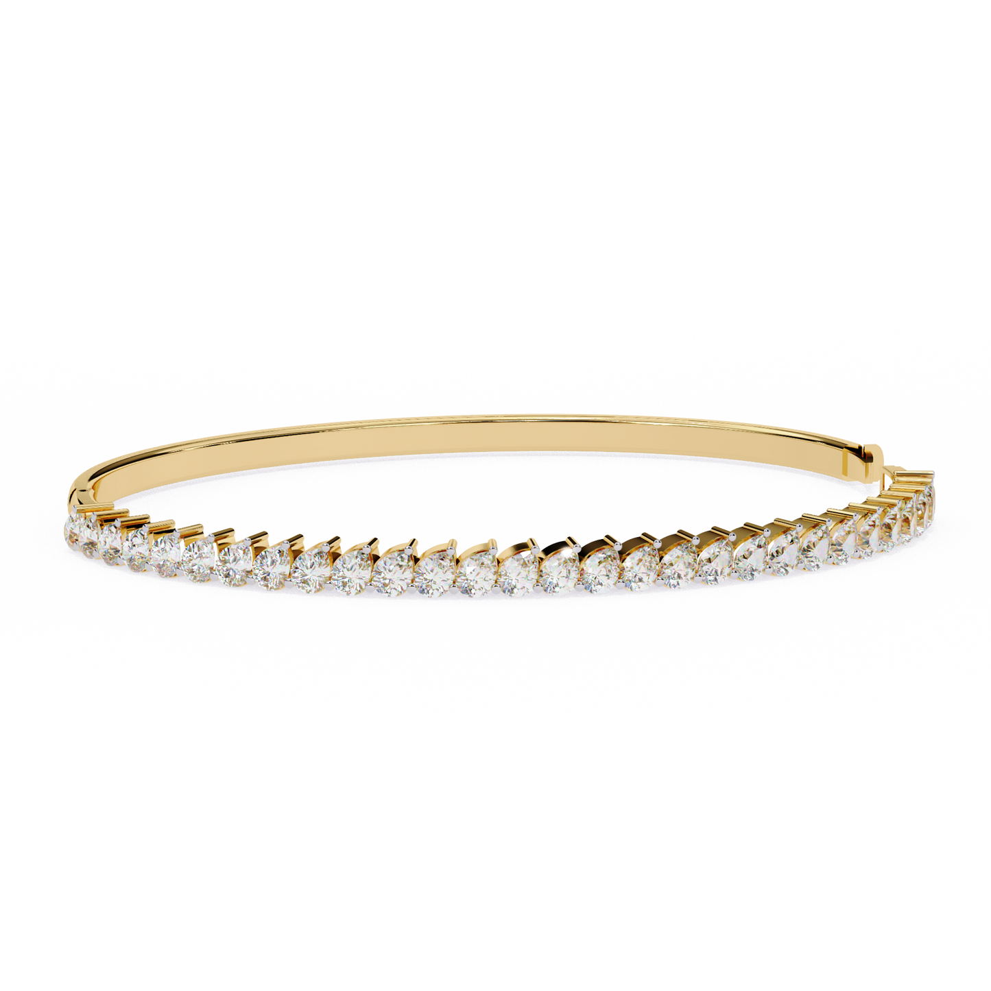 The Classic Diamond Bangle/Gold Diamond Bracelet/1 CTW Diamond Bracelet/Solitaire Diamond Bracelet/Anniversary Gift For Her/igi Certified/Ethical Diamond/Silver Bracelet/Gold Bracelet/EF Color Diamond/VS Clarity Diamond/Manmade Diamond/Lab Grown Diamond/Round Cut Diamond/Bracelet
