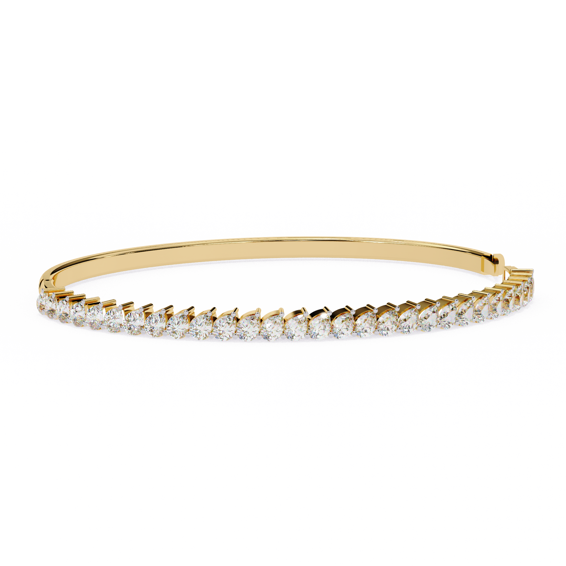 The Classic Diamond Bangle/Gold Diamond Bracelet/1 CTW Diamond Bracelet/Solitaire Diamond Bracelet/Anniversary Gift For Her/igi Certified/Ethical Diamond/Silver Bracelet/Gold Bracelet/EF Color Diamond/VS Clarity Diamond/Manmade Diamond/Lab Grown Diamond/Round Cut Diamond/Bracelet