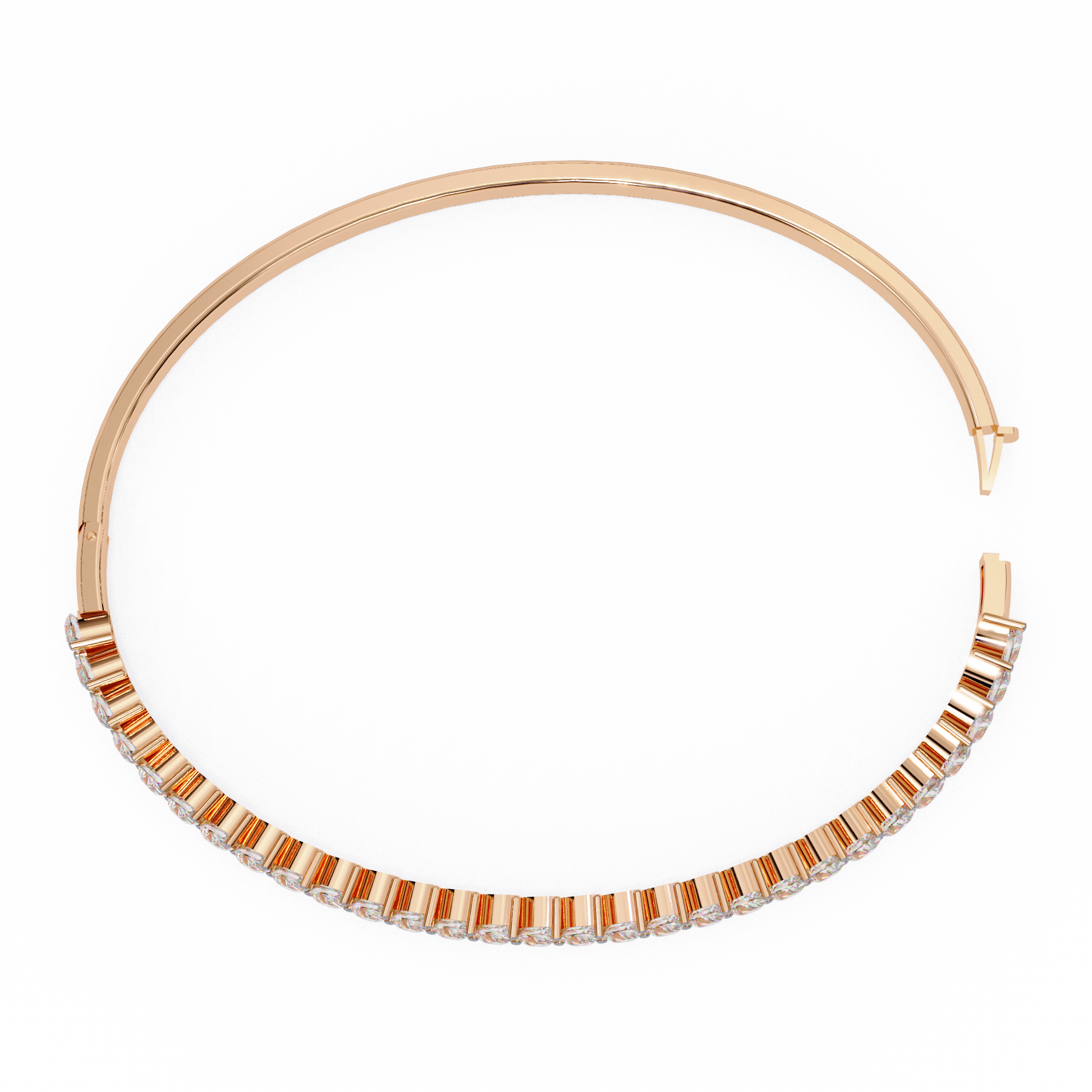 The Classic Diamond Bangle/Gold Diamond Bracelet/1 CTW Diamond Bracelet/Solitaire Diamond Bracelet/Anniversary Gift For Her/igi Certified/Ethical Diamond/Silver Bracelet/Gold Bracelet/EF Color Diamond/VS Clarity Diamond/Manmade Diamond/Lab Grown Diamond/Round Cut Diamond/Bracelet