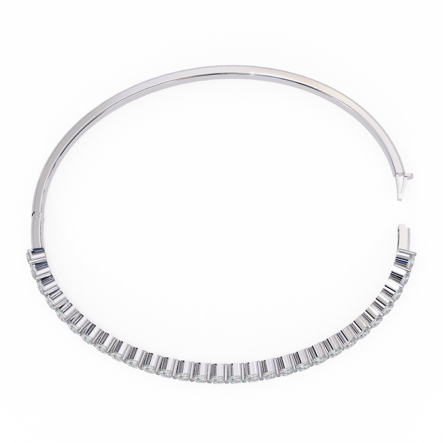 The Classic Diamond Bangle/Gold Diamond Bracelet/1 CTW Diamond Bracelet/Solitaire Diamond Bracelet/Anniversary Gift For Her/igi Certified/Ethical Diamond/Silver Bracelet/Gold Bracelet/EF Color Diamond/VS Clarity Diamond/Manmade Diamond/Lab Grown Diamond/Round Cut Diamond/Bracelet