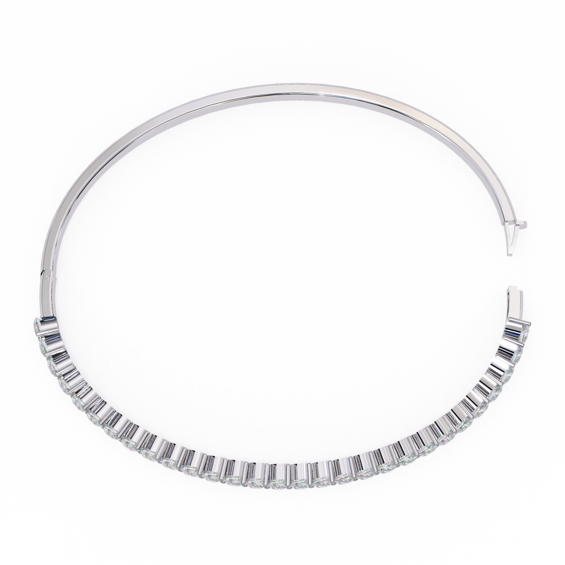 The Classic Diamond Bangle/Gold Diamond Bracelet/1 CTW Diamond Bracelet/Solitaire Diamond Bracelet/Anniversary Gift For Her/igi Certified/Ethical Diamond/Silver Bracelet/Gold Bracelet/EF Color Diamond/VS Clarity Diamond/Manmade Diamond/Lab Grown Diamond/Round Cut Diamond/Bracelet