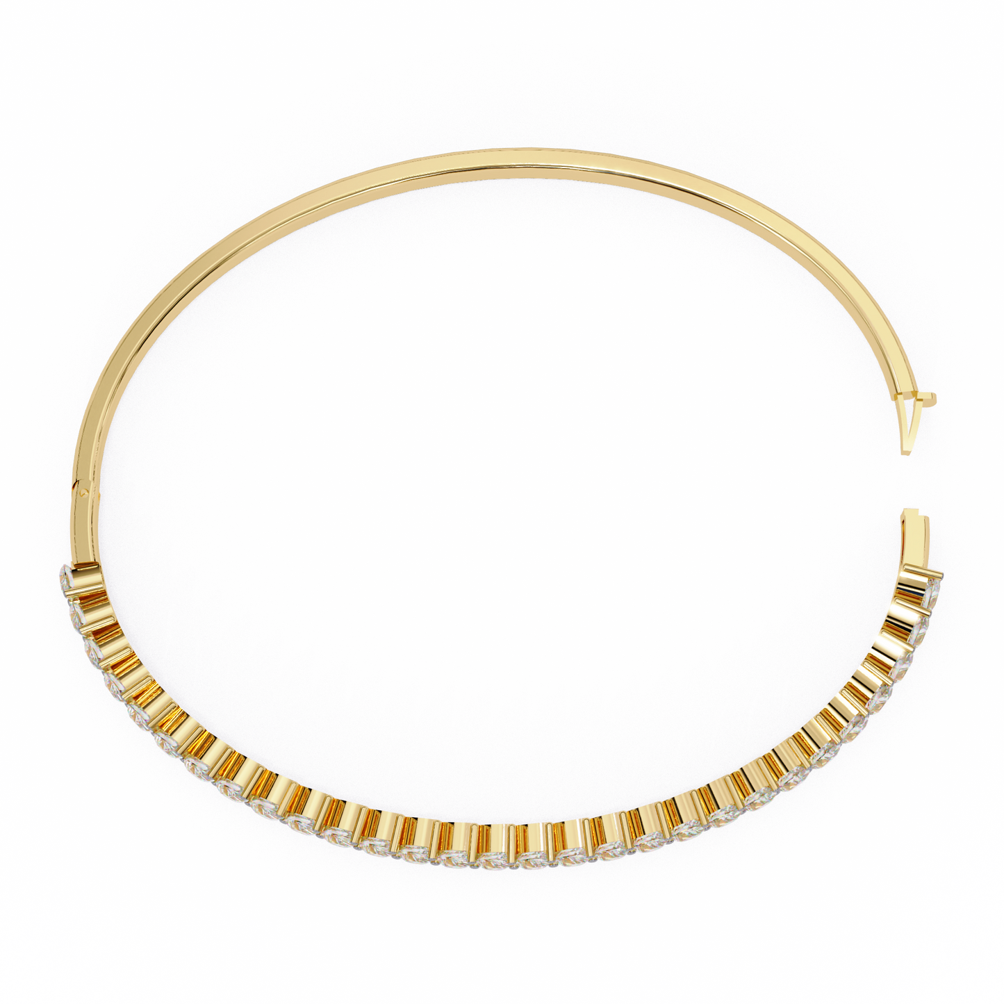The Classic Diamond Bangle/Gold Diamond Bracelet/1 CTW Diamond Bracelet/Solitaire Diamond Bracelet/Anniversary Gift For Her/igi Certified/Ethical Diamond/Silver Bracelet/Gold Bracelet/EF Color Diamond/VS Clarity Diamond/Manmade Diamond/Lab Grown Diamond/Round Cut Diamond/Bracelet