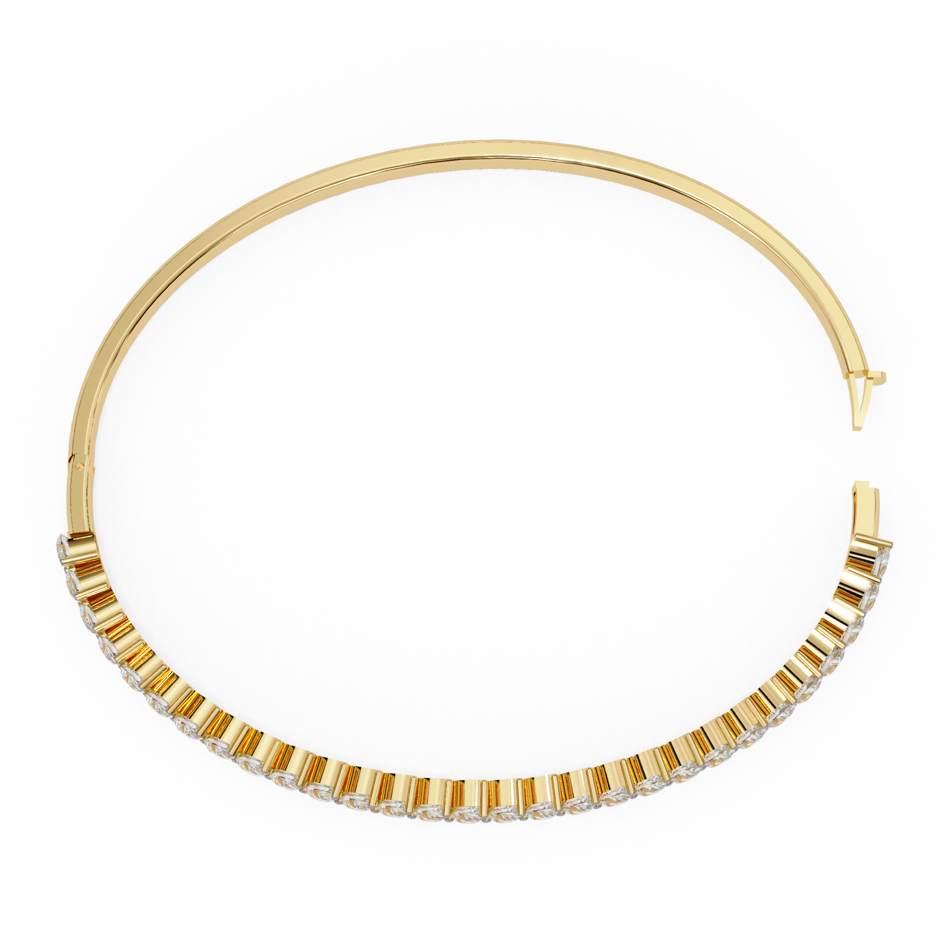 The Classic Diamond Bangle/Gold Diamond Bracelet/1 CTW Diamond Bracelet/Solitaire Diamond Bracelet/Anniversary Gift For Her/igi Certified/Ethical Diamond/Silver Bracelet/Gold Bracelet/EF Color Diamond/VS Clarity Diamond/Manmade Diamond/Lab Grown Diamond/Round Cut Diamond/Bracelet