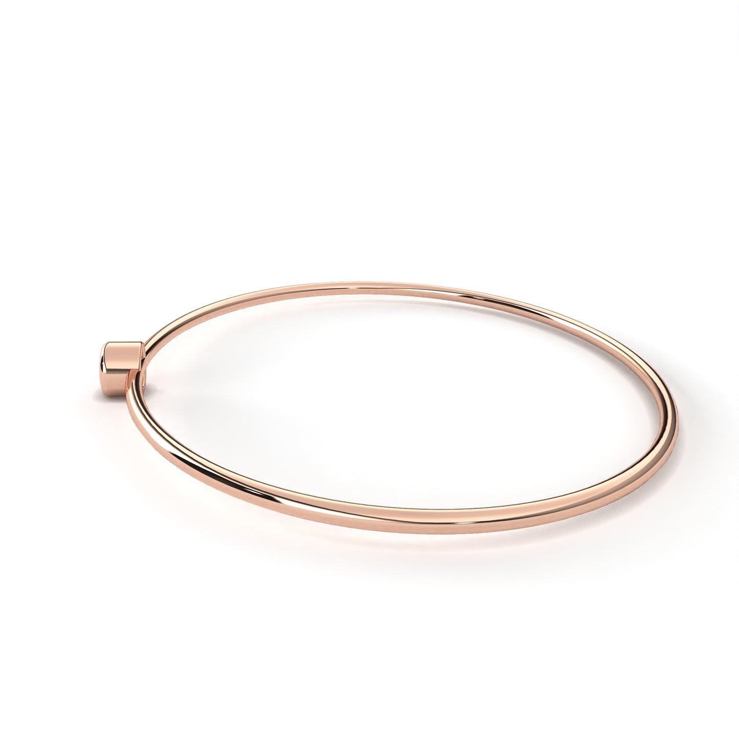Bezel Solitaire Round Bangle/Gold Diamond Bangle/1 CTW Diamond Bracelet/Solitaire Diamond Bracelet Bangle/Anniversary Gift For Her/igi Certified/Ethical Diamond/Silver Bracelet/Gold Bracelet/EF Color Diamond/VS Clarity Diamond/Manmade Diamond/Lab Grown Diamond/Round Cut Diamond/Bracelet