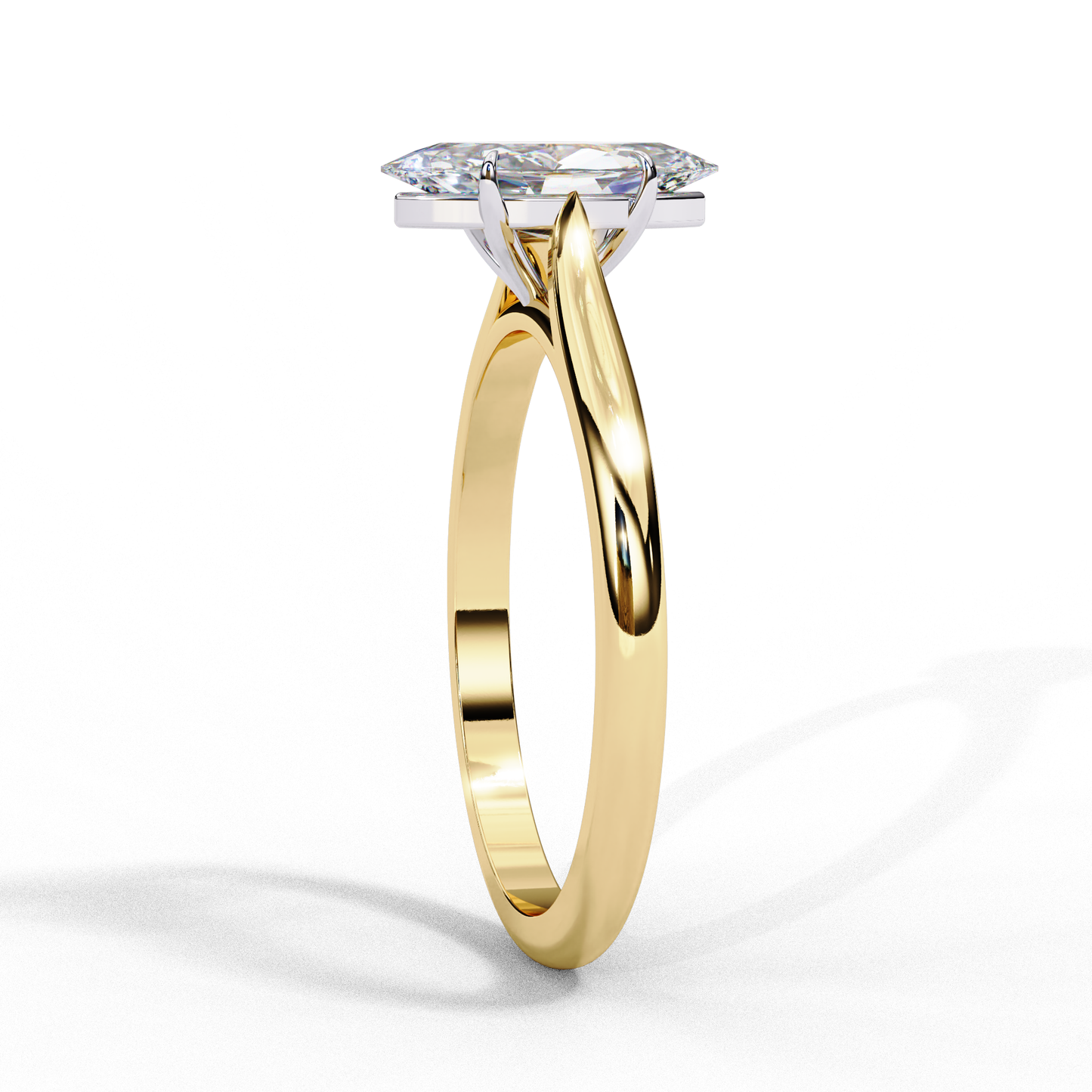 2.0 Ct Marquise Cut F-VS1 Lab Grown Diamond Solitaire Engagement Ring/2 Ct Diamond Ring/Marquise Cut Diamond/CVD Diamond Ring/Four Prong Setting/10k Gold/14k Gold/18k Gold/White Gold/Rose Gold/Yellow Gold/F Color/VS Clarity