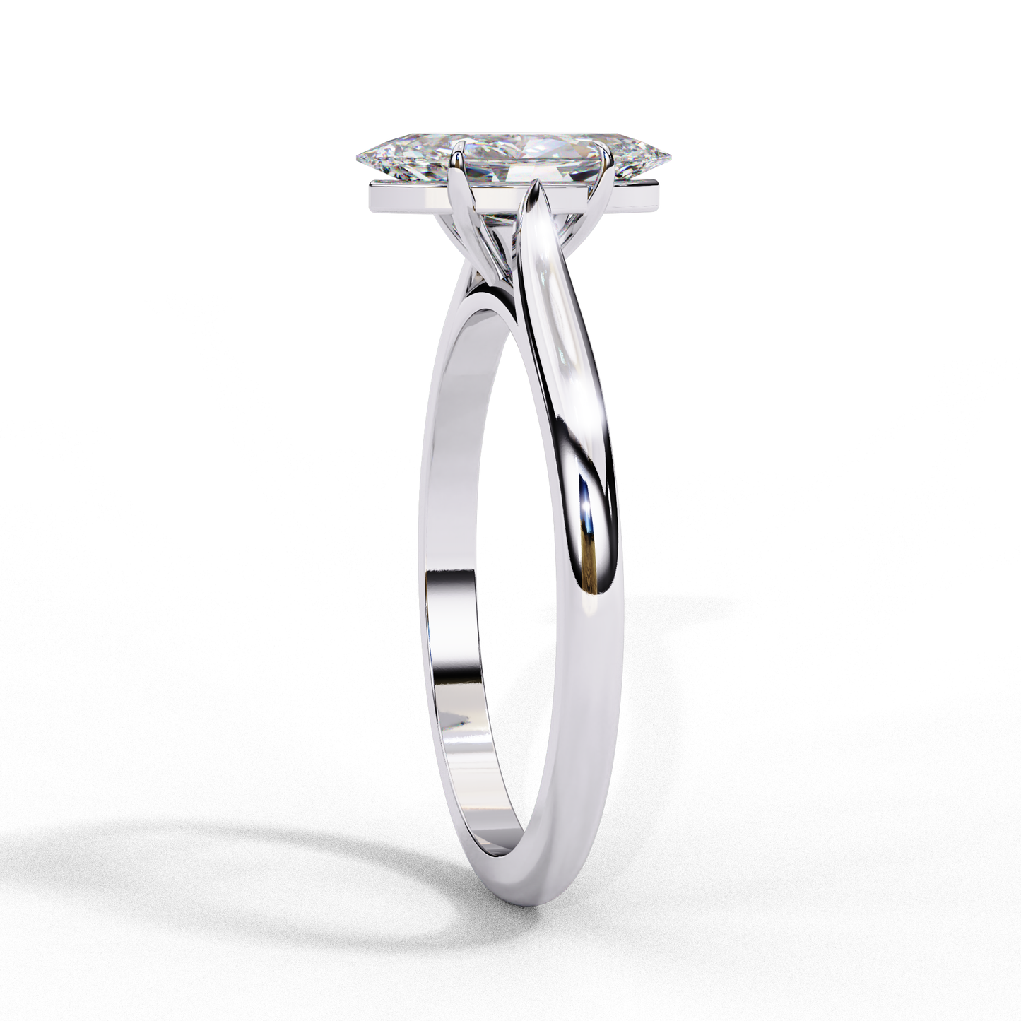 2.0 Ct Marquise Cut F-VS1 Lab Grown Diamond Solitaire Engagement Ring/2 Ct Diamond Ring/Marquise Cut Diamond/CVD Diamond Ring/Four Prong Setting/10k Gold/14k Gold/18k Gold/White Gold/Rose Gold/Yellow Gold/F Color/VS Clarity