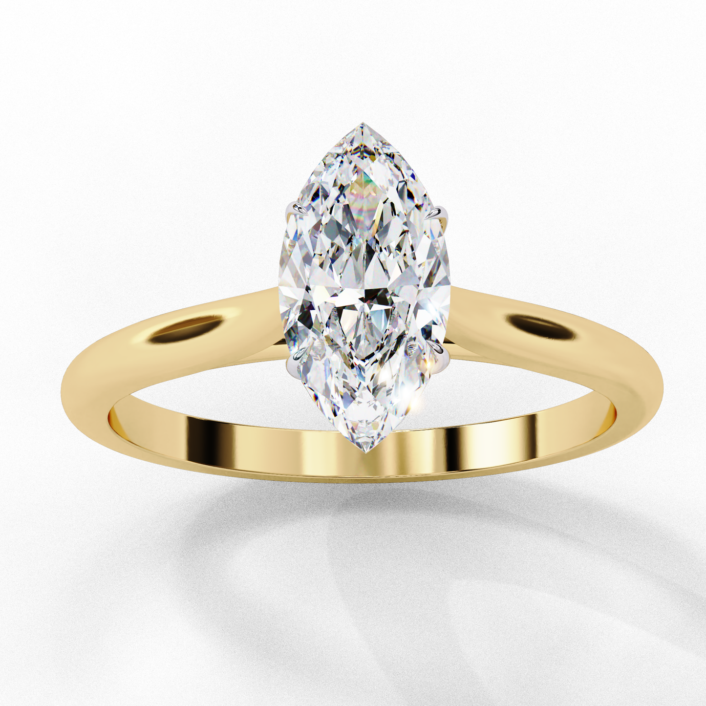 2.0 Ct Marquise Cut F-VS1 Lab Grown Diamond Solitaire Engagement Ring/2 Ct Diamond Ring/Marquise Cut Diamond/CVD Diamond Ring/Four Prong Setting/10k Gold/14k Gold/18k Gold/White Gold/Rose Gold/Yellow Gold/F Color/VS Clarity