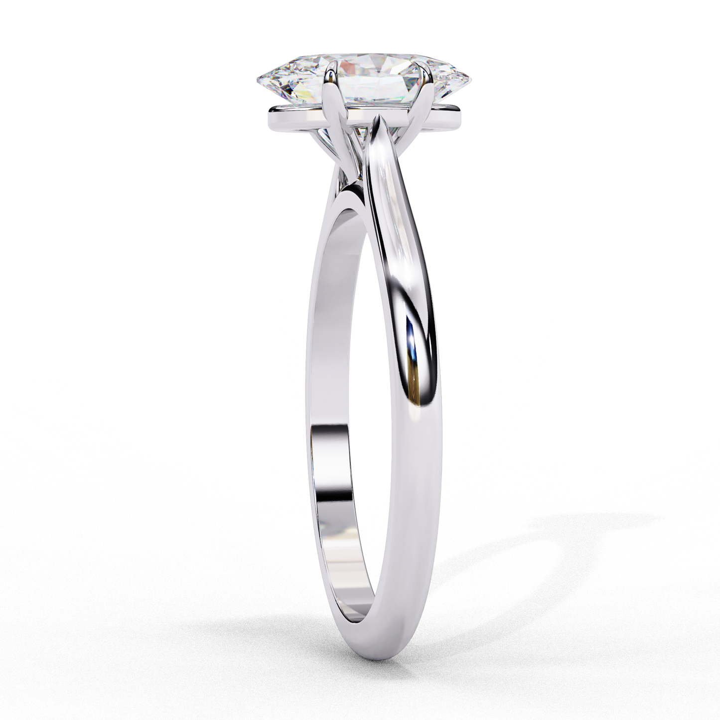 1 ct Oval Ring/E Color/VS Clarity/Oval Cut Diamond/CVD Diamond Ring/Four Prong Setting/Solitaire Ring/Engagement Ring/Wedding Ring/Rose Gold/White Gold/Yellow Gold/10k Gold/14k Gold/18k Gold/1 Ct Oval Diamond Ring