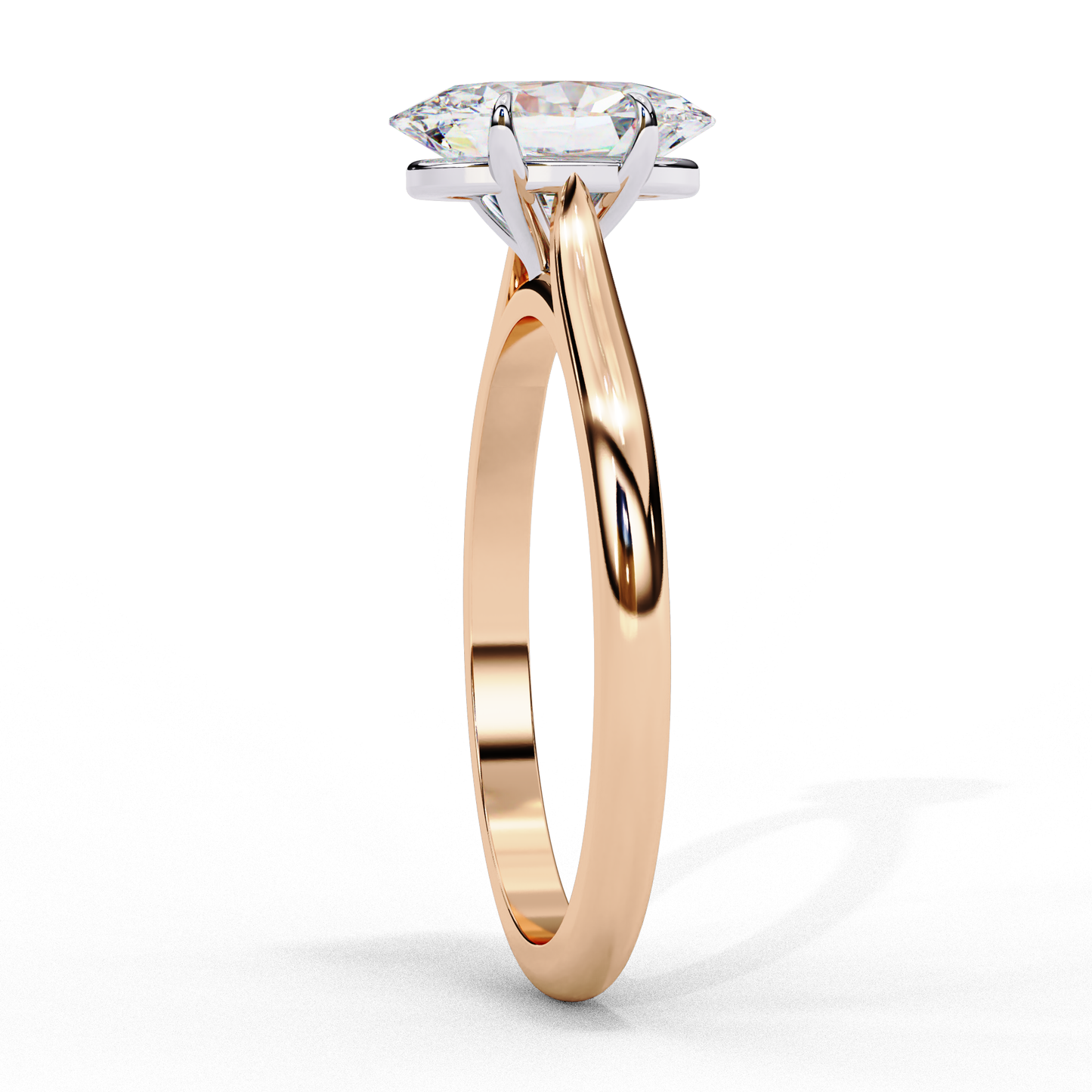 1 ct Oval Ring/E Color/VS Clarity/Oval Cut Diamond/CVD Diamond Ring/Four Prong Setting/Solitaire Ring/Engagement Ring/Wedding Ring/Rose Gold/White Gold/Yellow Gold/10k Gold/14k Gold/18k Gold/1 Ct Oval Diamond Ring
