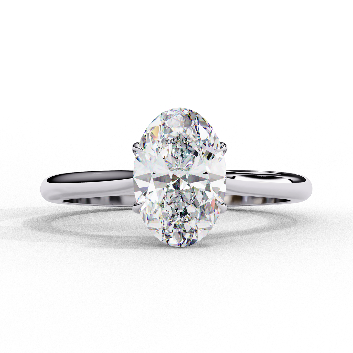 1 ct Oval Ring/E Color/VS Clarity/Oval Cut Diamond/CVD Diamond Ring/Four Prong Setting/Solitaire Ring/Engagement Ring/Wedding Ring/Rose Gold/White Gold/Yellow Gold/10k Gold/14k Gold/18k Gold/1 Ct Oval Diamond Ring