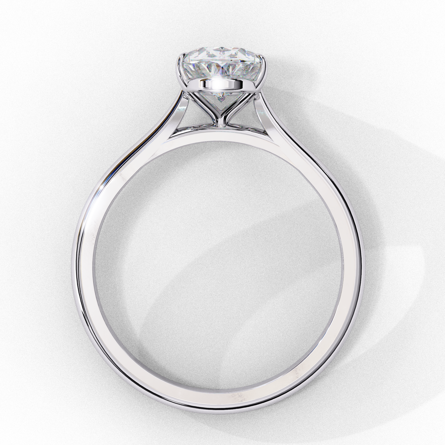 1 ct Oval Ring/E Color/VS Clarity/Oval Cut Diamond/CVD Diamond Ring/Four Prong Setting/Solitaire Ring/Engagement Ring/Wedding Ring/Rose Gold/White Gold/Yellow Gold/10k Gold/14k Gold/18k Gold/1 Ct Oval Diamond Ring