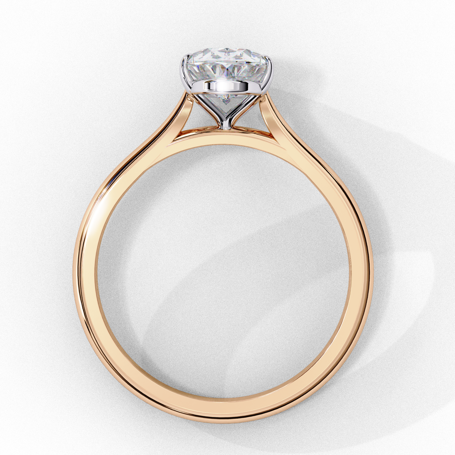 1 ct Oval Ring/E Color/VS Clarity/Oval Cut Diamond/CVD Diamond Ring/Four Prong Setting/Solitaire Ring/Engagement Ring/Wedding Ring/Rose Gold/White Gold/Yellow Gold/10k Gold/14k Gold/18k Gold/1 Ct Oval Diamond Ring