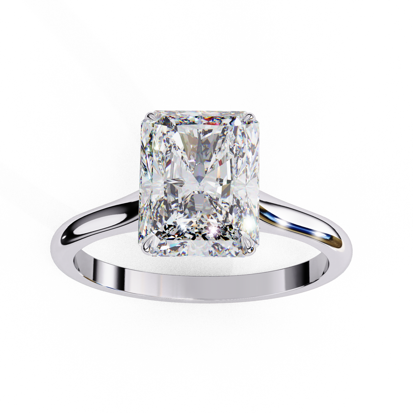 1 ct radiant Ring/CVD Diamond Ring/1 Ct Diamond Ring/Wedding Ring/Radiant Cut Diamond/Engagement Ring/10k Gold/14k Gold/18k Gold/Yellow Gold/White Gold/Rose Gold/Anniversary Gift
