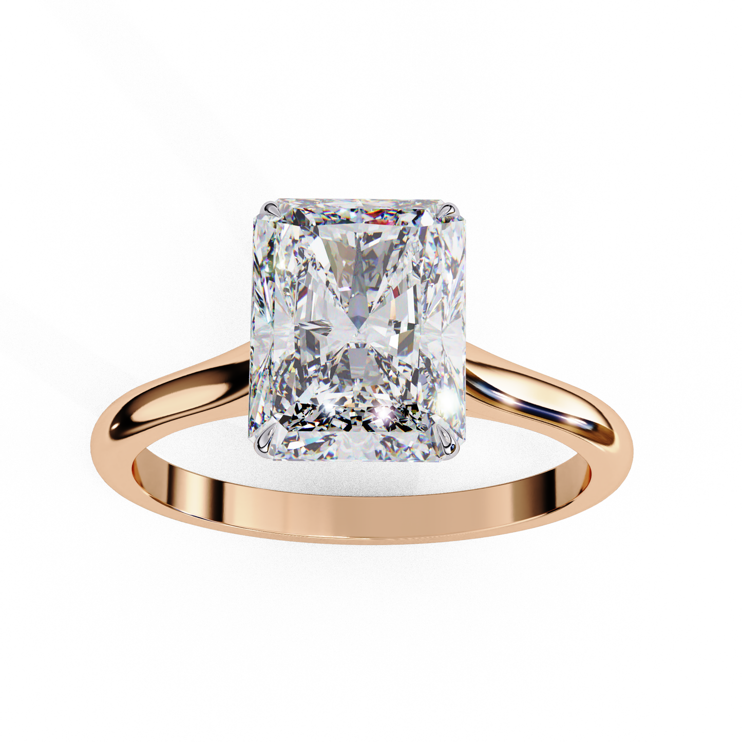 1 ct radiant Ring/CVD Diamond Ring/1 Ct Diamond Ring/Wedding Ring/Radiant Cut Diamond/Engagement Ring/10k Gold/14k Gold/18k Gold/Yellow Gold/White Gold/Rose Gold/Anniversary Gift