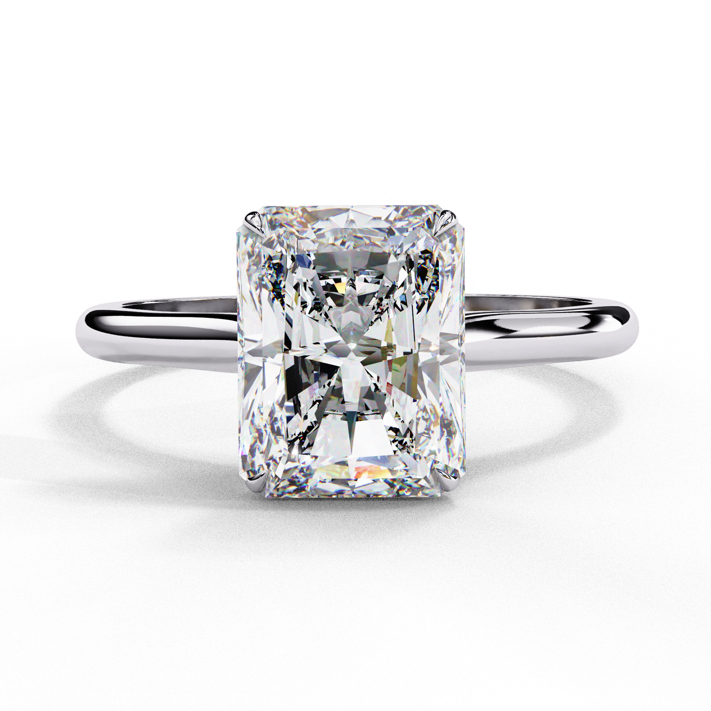 1 ct radiant Ring/CVD Diamond Ring/1 Ct Diamond Ring/Wedding Ring/Radiant Cut Diamond/Engagement Ring/10k Gold/14k Gold/18k Gold/Yellow Gold/White Gold/Rose Gold/Anniversary Gift