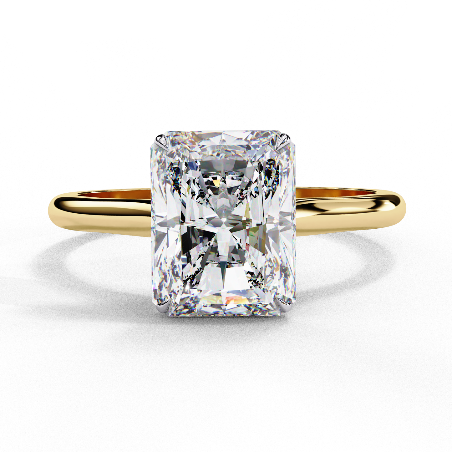 1 ct radiant Ring/CVD Diamond Ring/1 Ct Diamond Ring/Wedding Ring/Radiant Cut Diamond/Engagement Ring/10k Gold/14k Gold/18k Gold/Yellow Gold/White Gold/Rose Gold/Anniversary Gift