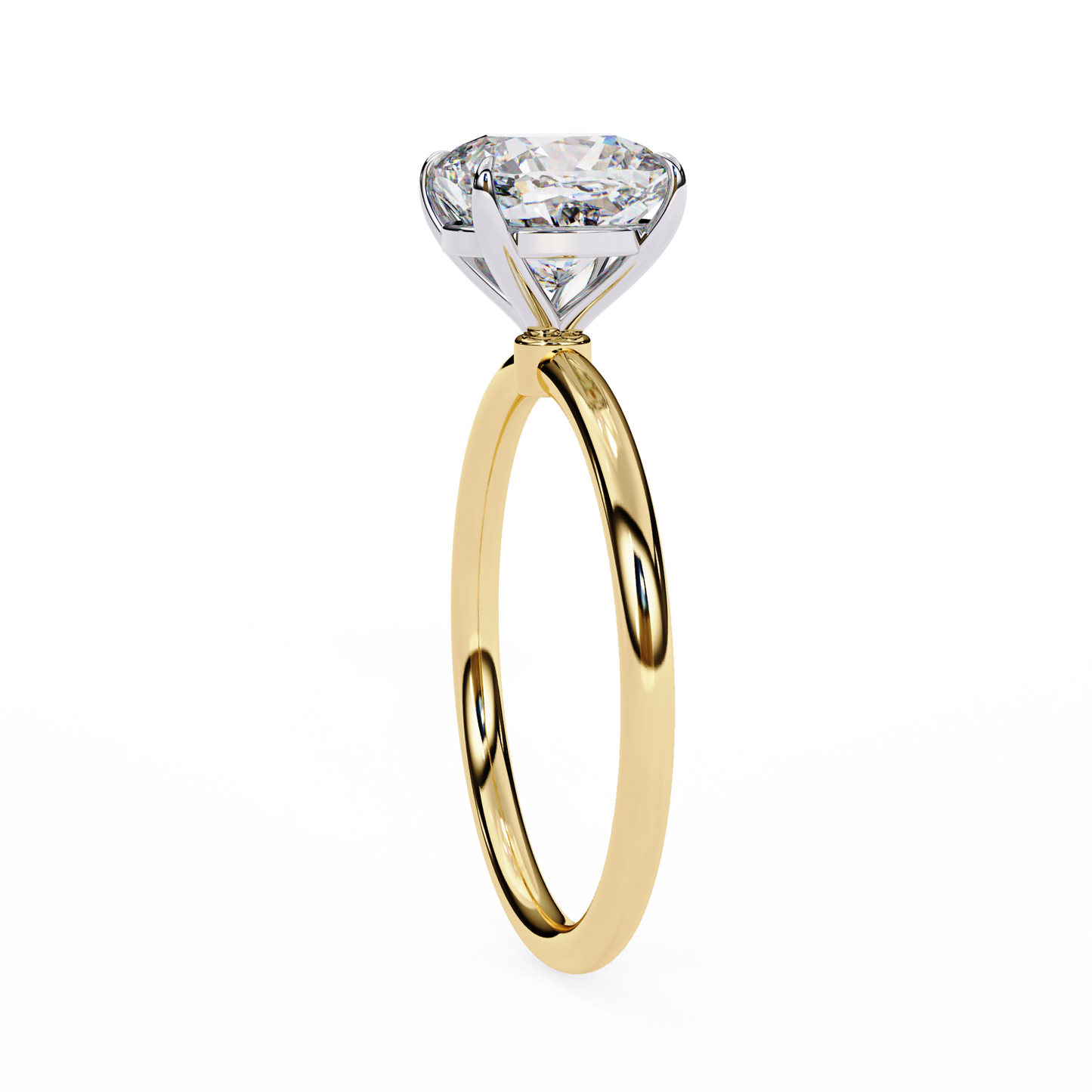 1.25 Ct Cushion Cut Lab Grown Diamond Solitaire Engagement Ring/CVD Diamond Ring/Rose Gold/White Gold/Yellow Gold/Prong Setting/18k Gold/14 Gold/10k Gold/Cushion Cut Diamond