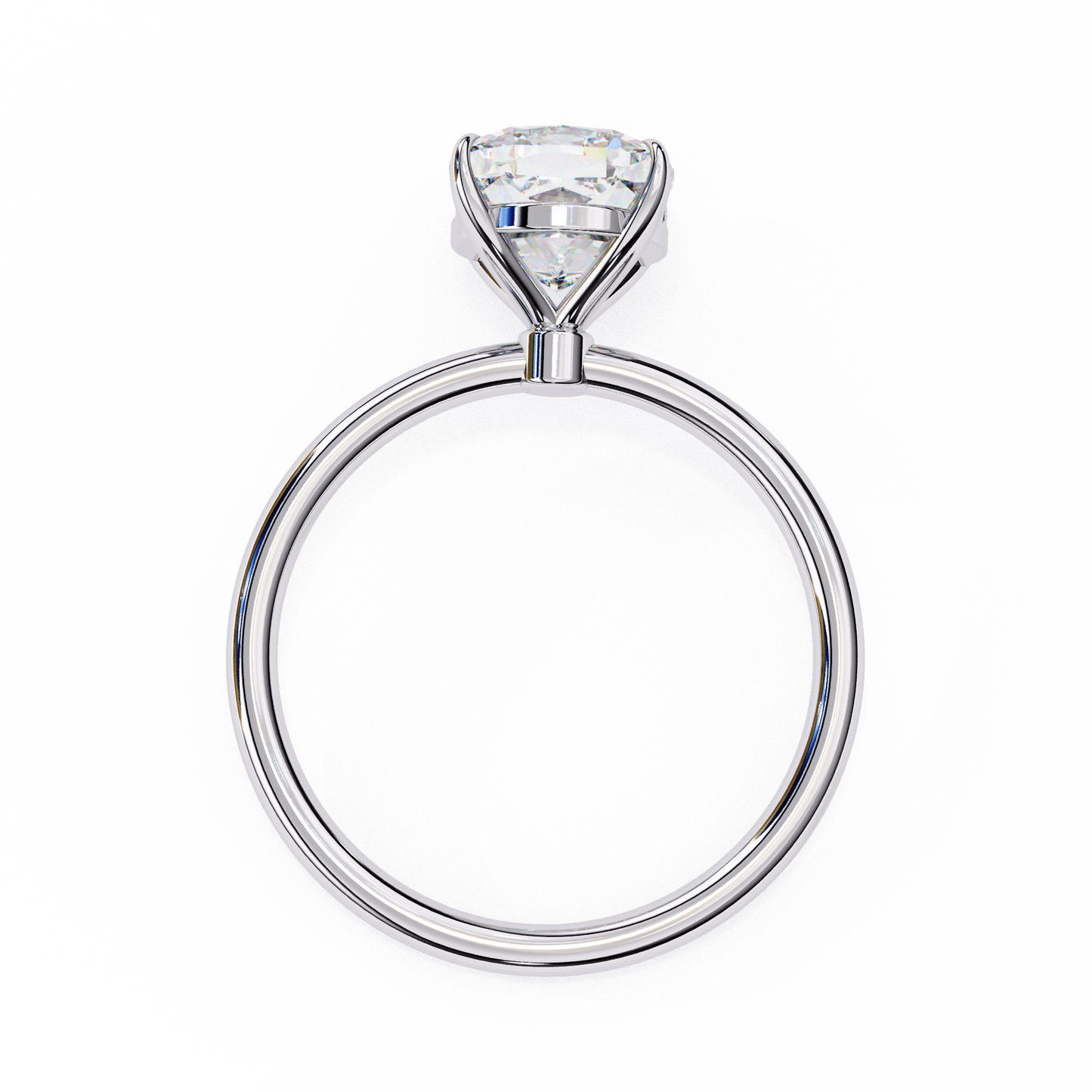 1.25 Ct Cushion Cut Lab Grown Diamond Solitaire Engagement Ring/CVD Diamond Ring/Rose Gold/White Gold/Yellow Gold/Prong Setting/18k Gold/14 Gold/10k Gold/Cushion Cut Diamond