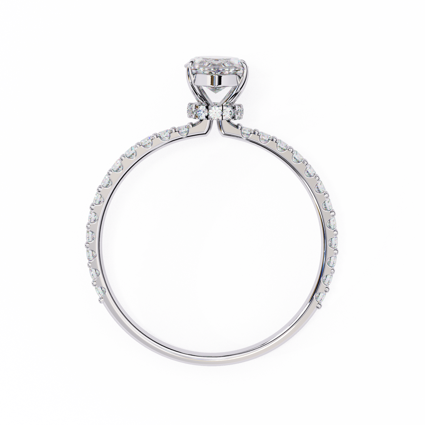2.55 Ct Marquise Cut Lab Grown Diamond Hidden Halo Yellow Gold Engagement Ring/Wedding Ring/F Color/VS Clarity/2 Ct Diamond Ring/CVD Diamond Ring/Marquise Cut Diamond/Round Diamond Side Stone/Prong Set/Pave Set/10k Gold/14k Gold/18k Gold/Yellow Gold/White Gold/Rose Gold/Anniversary Gift