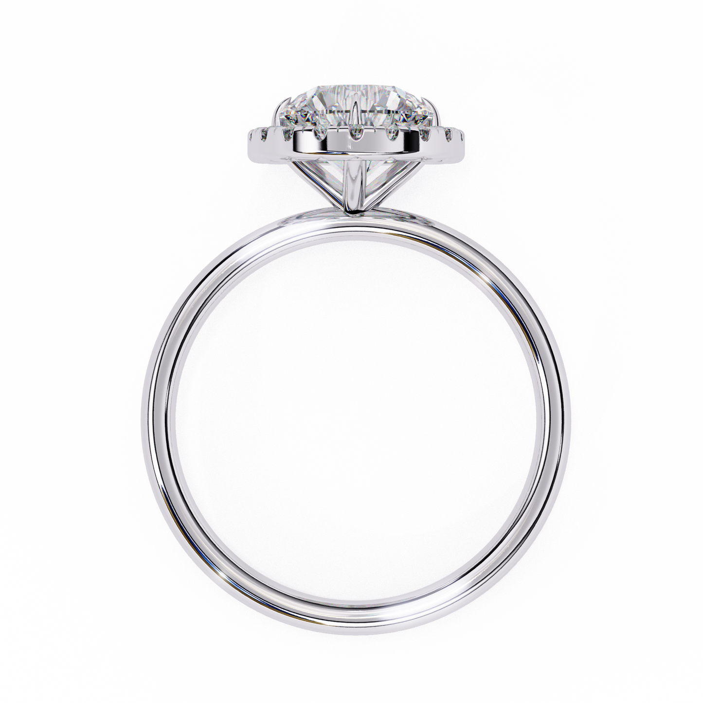 2.04 Ct Round Cut Lab Grown Diamond Halo Rose Gold Engagement Ring/Wedding Ring/E Color/VS Clarity/2 Ct Diamond Ring/CVD Diamond Ring/Round Cut Diamond/Round Diamond Side Stone/Prong Set/Halo Set/10k Gold/14k Gold/18k Gold/Yellow Gold/White Gold/Rose Gold/Anniversary Gift