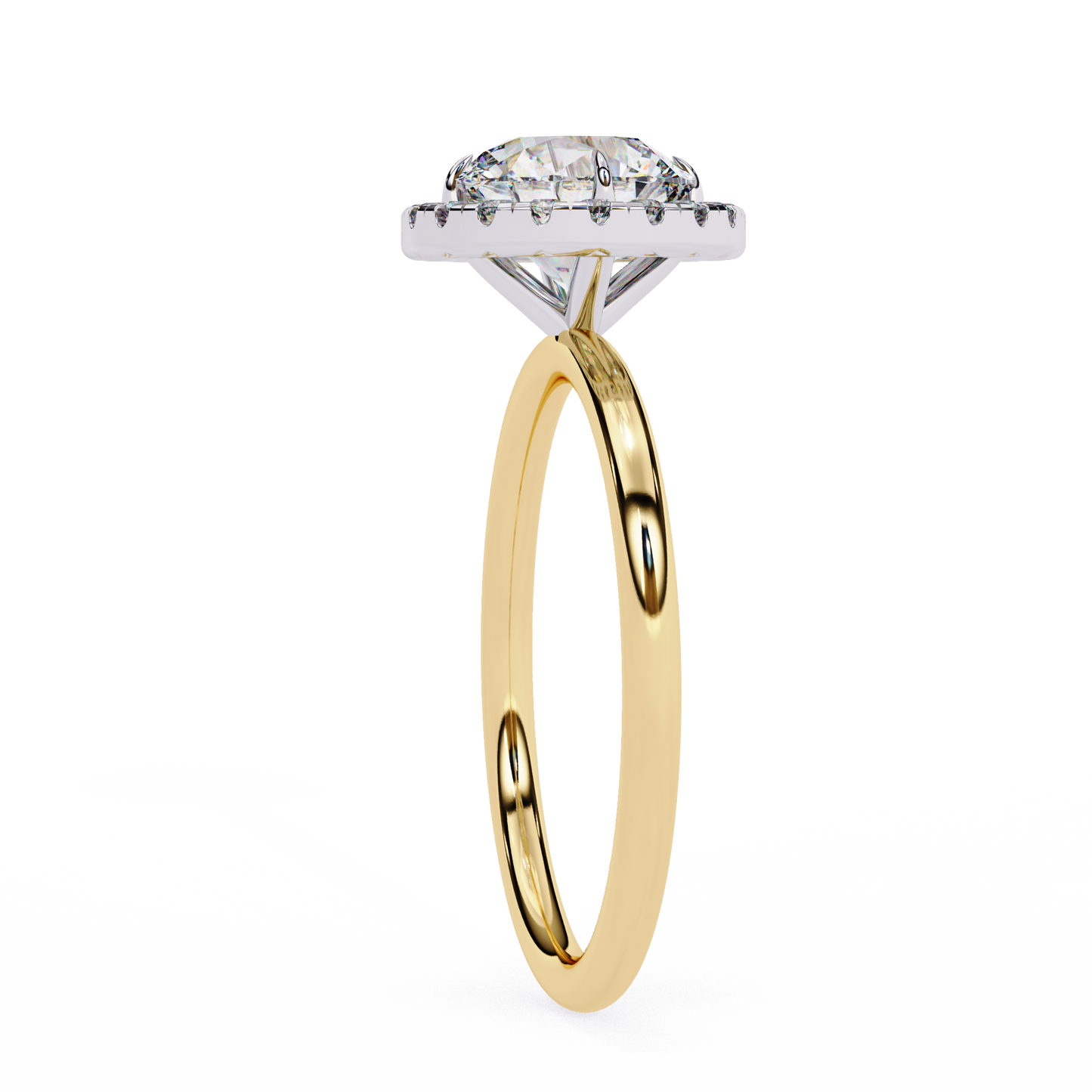 2.04 Ct Round Cut Lab Grown Diamond Halo Rose Gold Engagement Ring/Wedding Ring/E Color/VS Clarity/2 Ct Diamond Ring/CVD Diamond Ring/Round Cut Diamond/Round Diamond Side Stone/Prong Set/Halo Set/10k Gold/14k Gold/18k Gold/Yellow Gold/White Gold/Rose Gold/Anniversary Gift