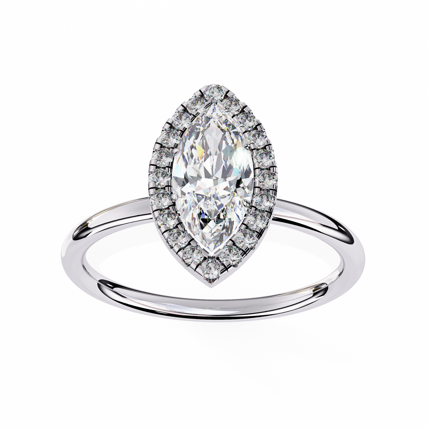1.75 Ct Marquise Cut F-VS1 Lab Grown Diamond Halo Yellow Gold Engagement Ring/Wedding Ring/F Color/VS Clarity/1 Ct Diamond Ring/CVD Diamond Ring/Marquise Cut Diamond/Round Diamond Side Stone/Prong Set/Halo Set/10k Gold/14k Gold/18k Gold/Yellow Gold/White Gold/Rose Gold/Anniversary Gift