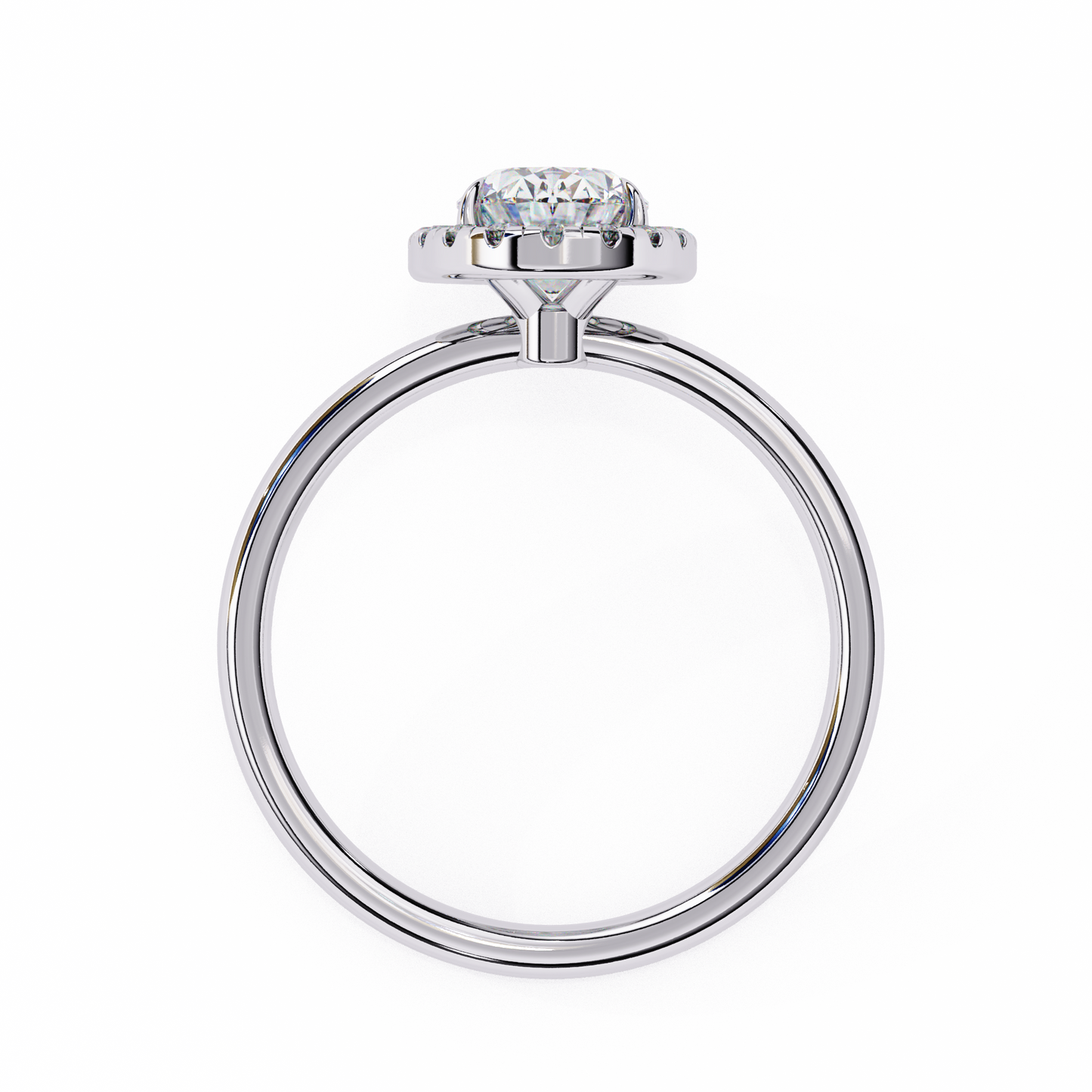 2.28 Ct Oval Cut Lab Grown Diamond Halo Yellow Gold Engagement Ring/Wedding Ring/E Color/VS Clarity/2 Ct Diamond Ring/CVD Diamond Ring/Oval Cut Diamond/Round Diamond Side Stone/Prong Set/Halo Set/10k Gold/14k Gold/18k Gold/Yellow Gold/White Gold/Rose Gold/Anniversary Gift